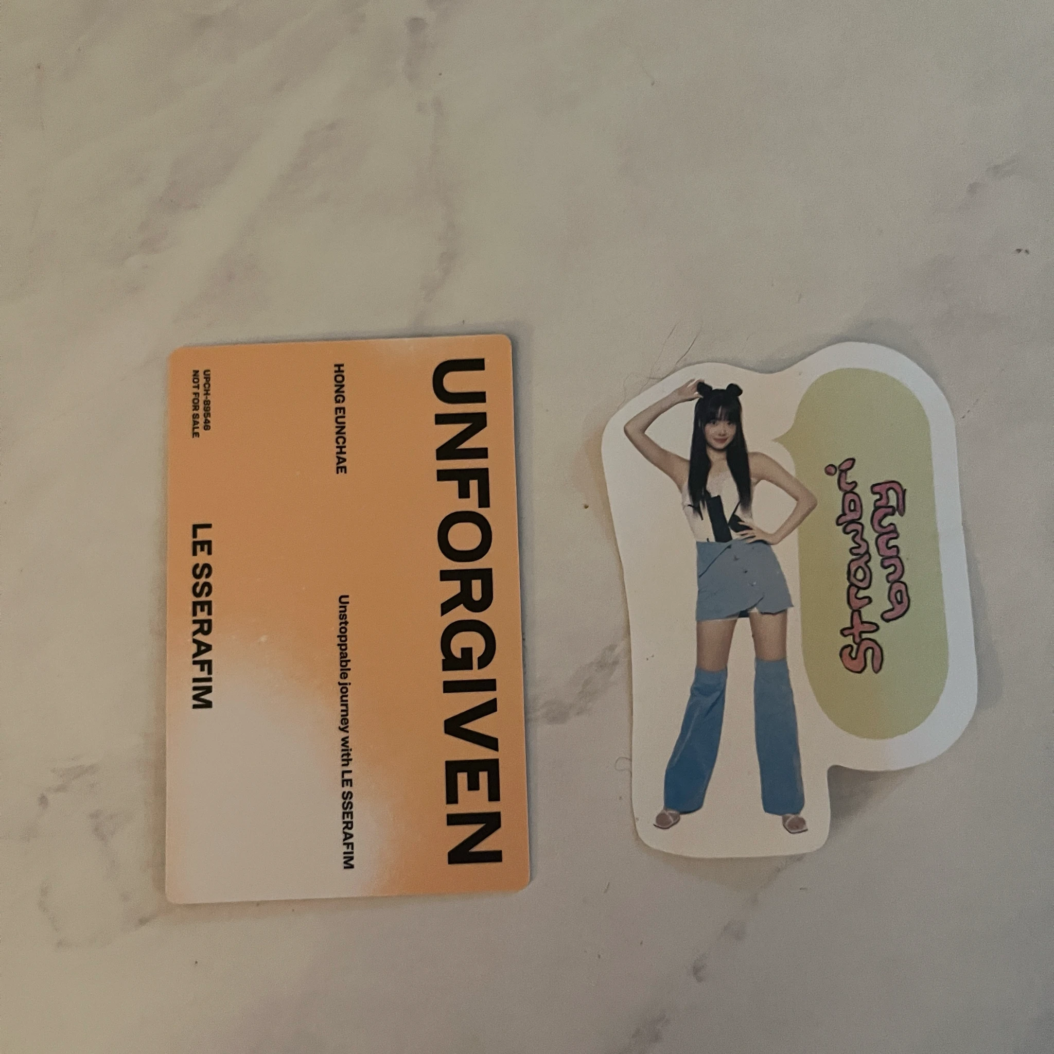 LE SSERAFIM Hong Eunchae LE SSERAFIM - Hong Eunchae - UNFORGIVEN (Japanese Ver) Album solo jacket version B version listing photo 2