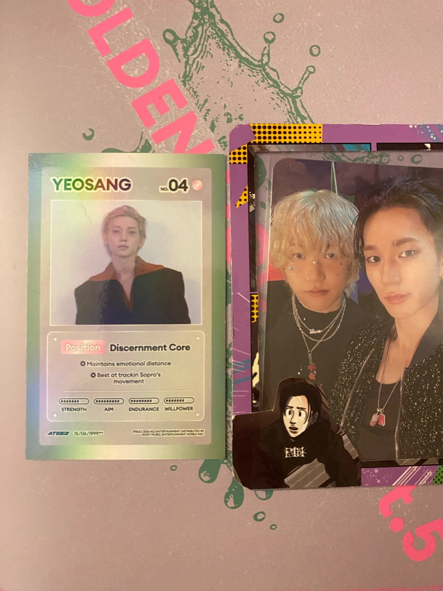 ATEEZ Yeosang ATEEZ - Yeosang - GOLDEN HOUR : Part.5 Album album photocard character card diary version listing photo 2