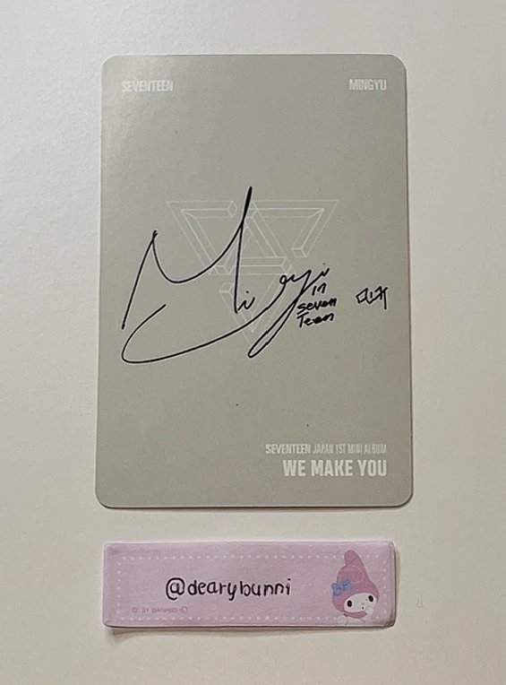 SEVENTEEN Mingyu SEVENTEEN - Mingyu - We Make You Album album photocard regular version listing photo 2