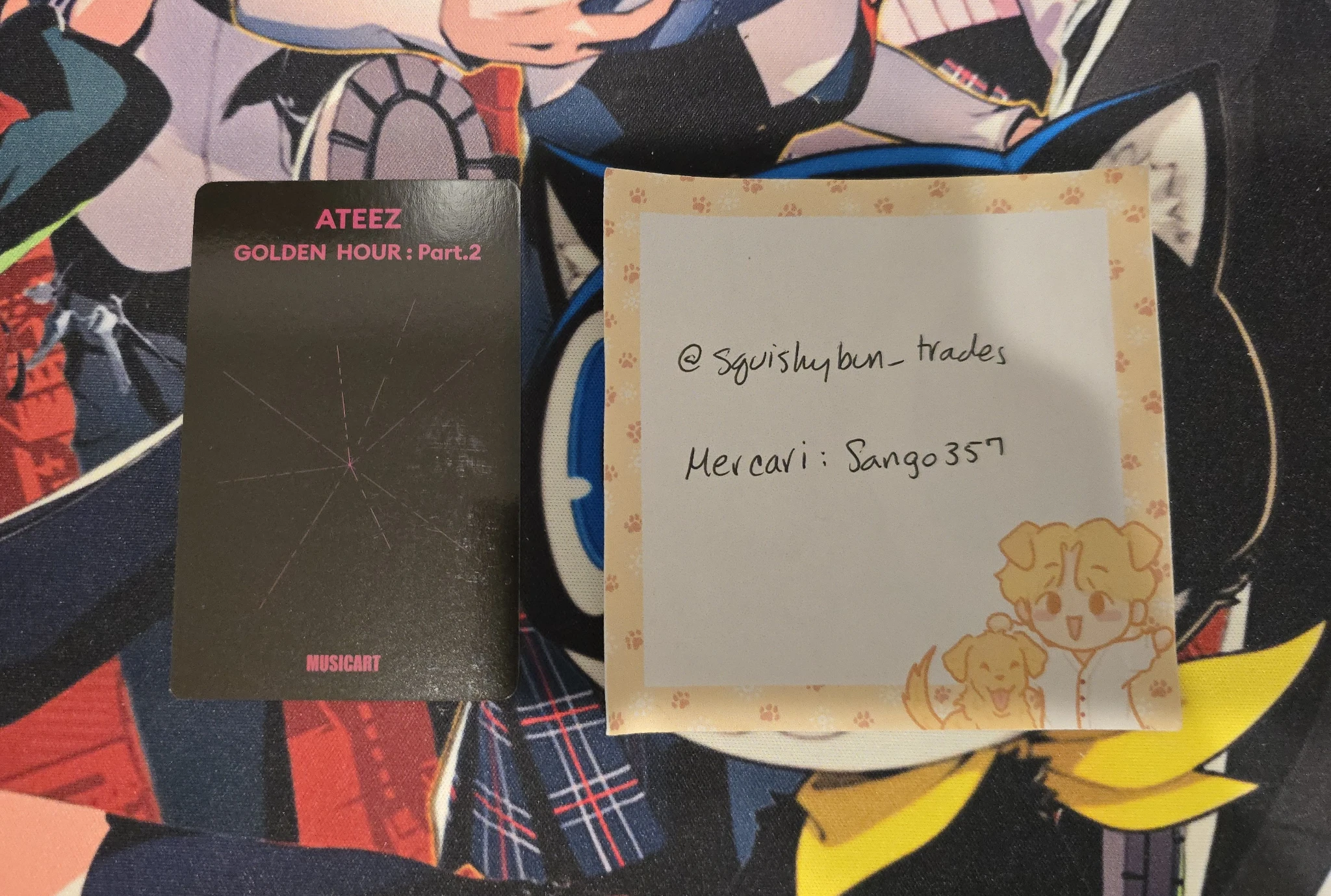 ATEEZ Jongho ATEEZ - Jongho - GOLDEN HOUR : Part.2 Album musicart (music art) lucky draw (LD) round 1 listing photo 2
