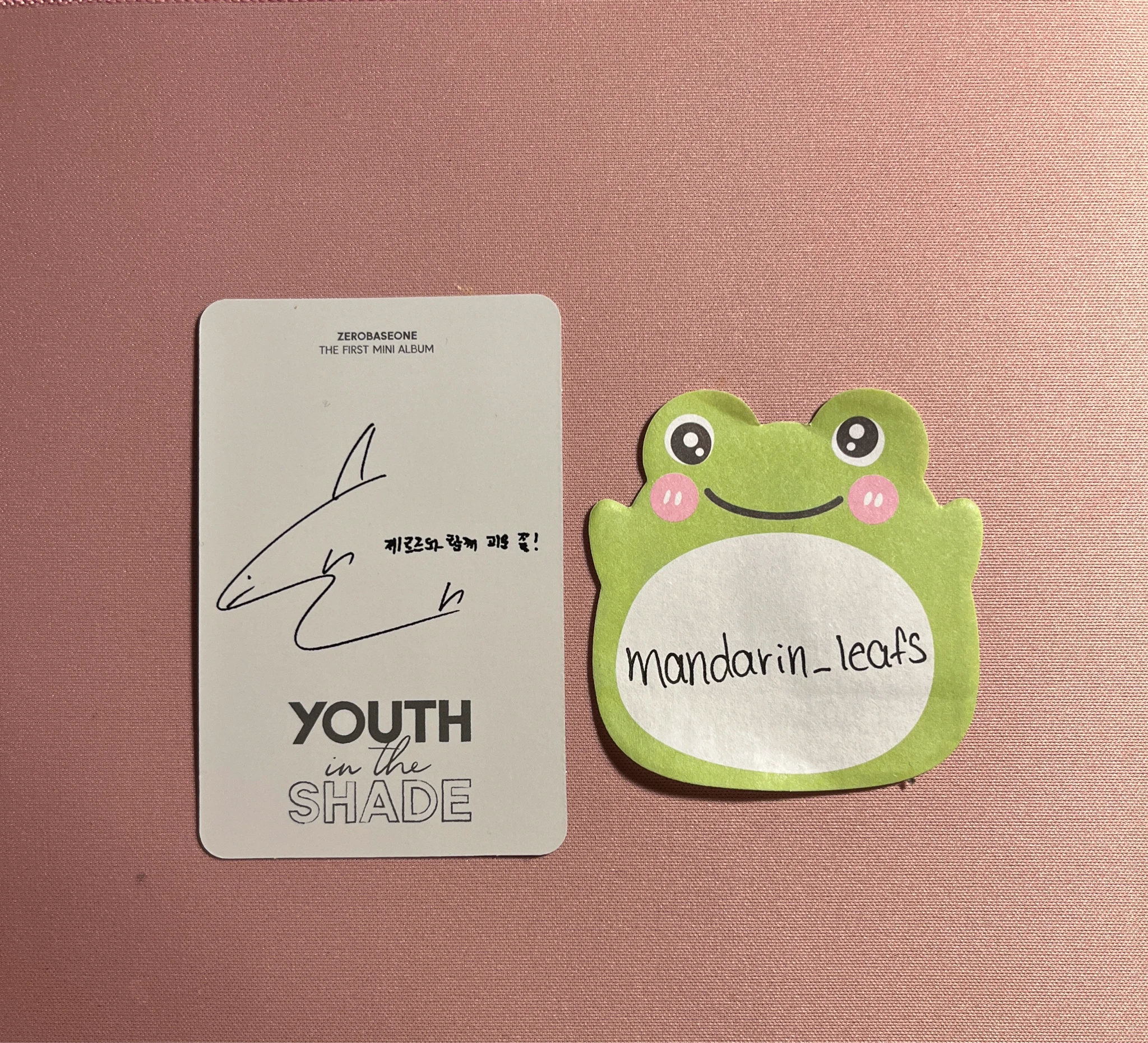 ZEROBASEONE Taerae ZEROBASEONE - Taerae - Youth in the Shade Album album photocard listing photo 2