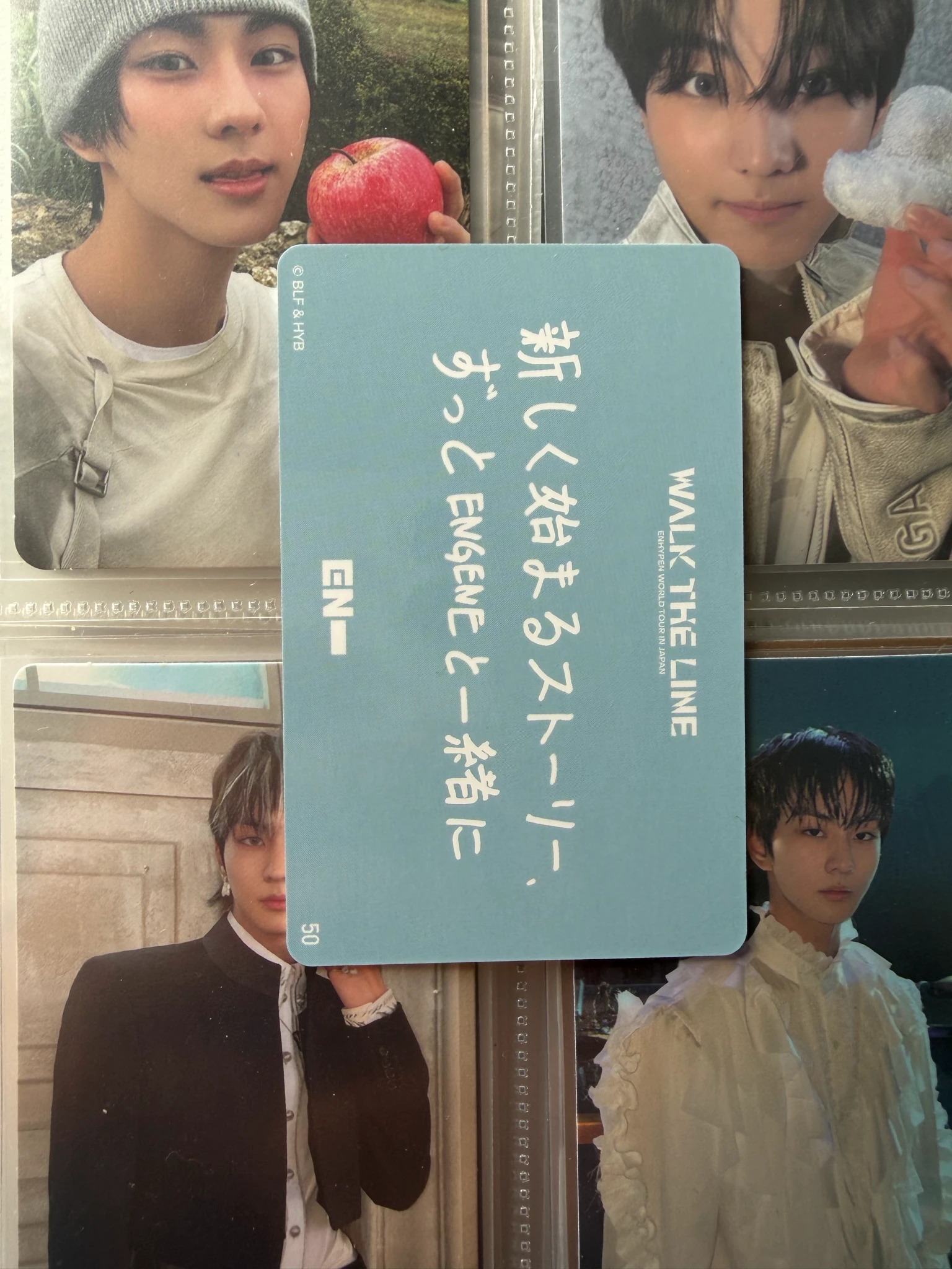 ENHYPEN Jungwon ENHYPEN - Jungwon - 'WALK THE LINE' World Tour Event trading card japan listing photo 2