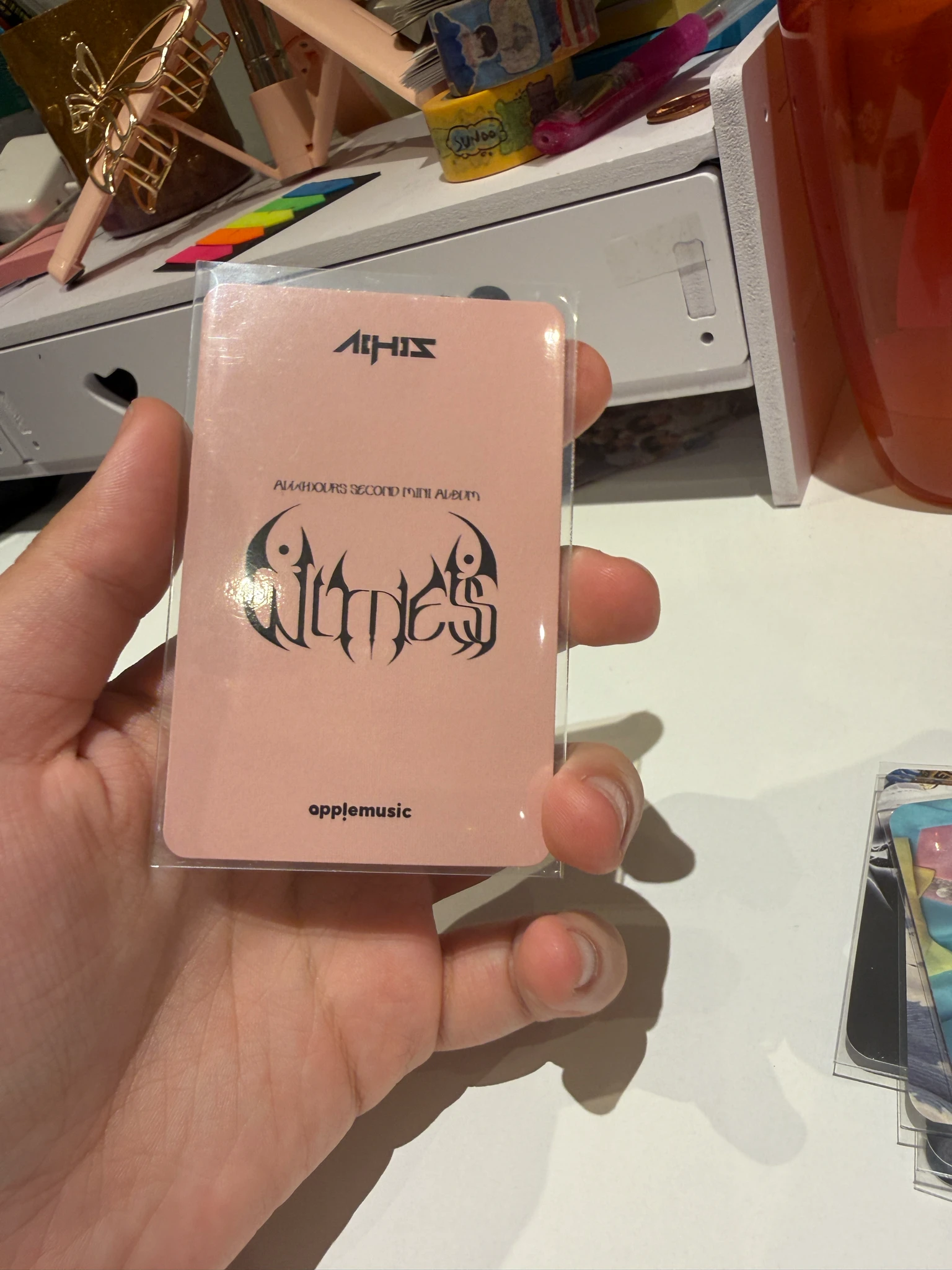 ALL(H)OURS Kunho ALL(H)OURS - Kunho - Witness Album apple music fansign round 2 listing photo 2