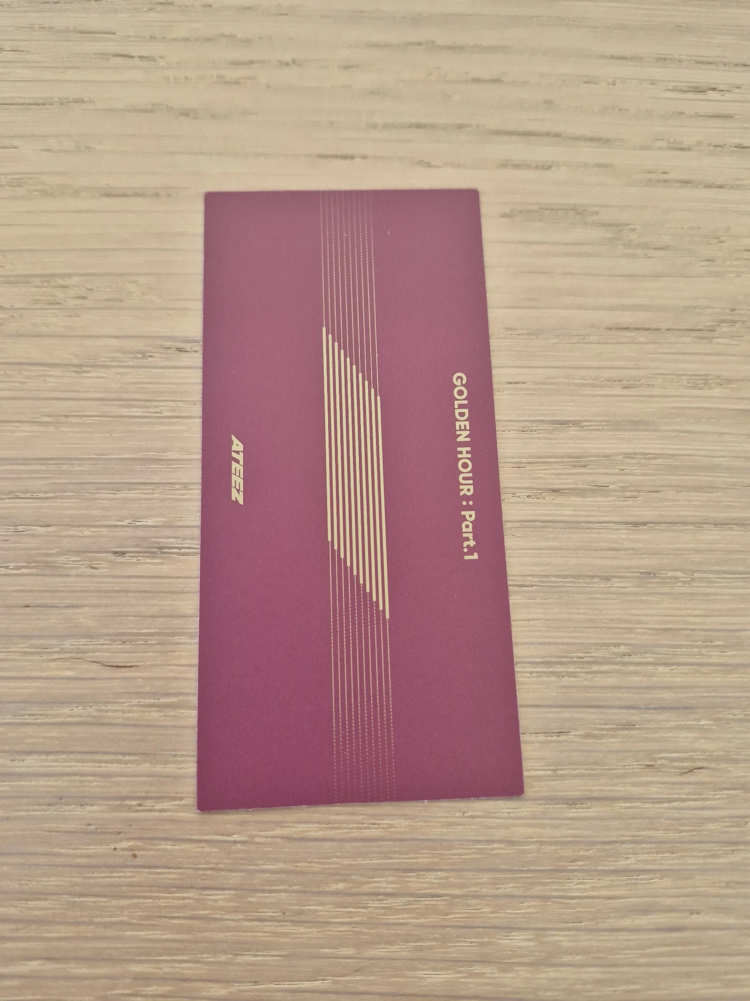 ATEEZ Yeosang ATEEZ - Golden Hour : Part.1 Album digipack version bookmark album inclusion listing photo 2