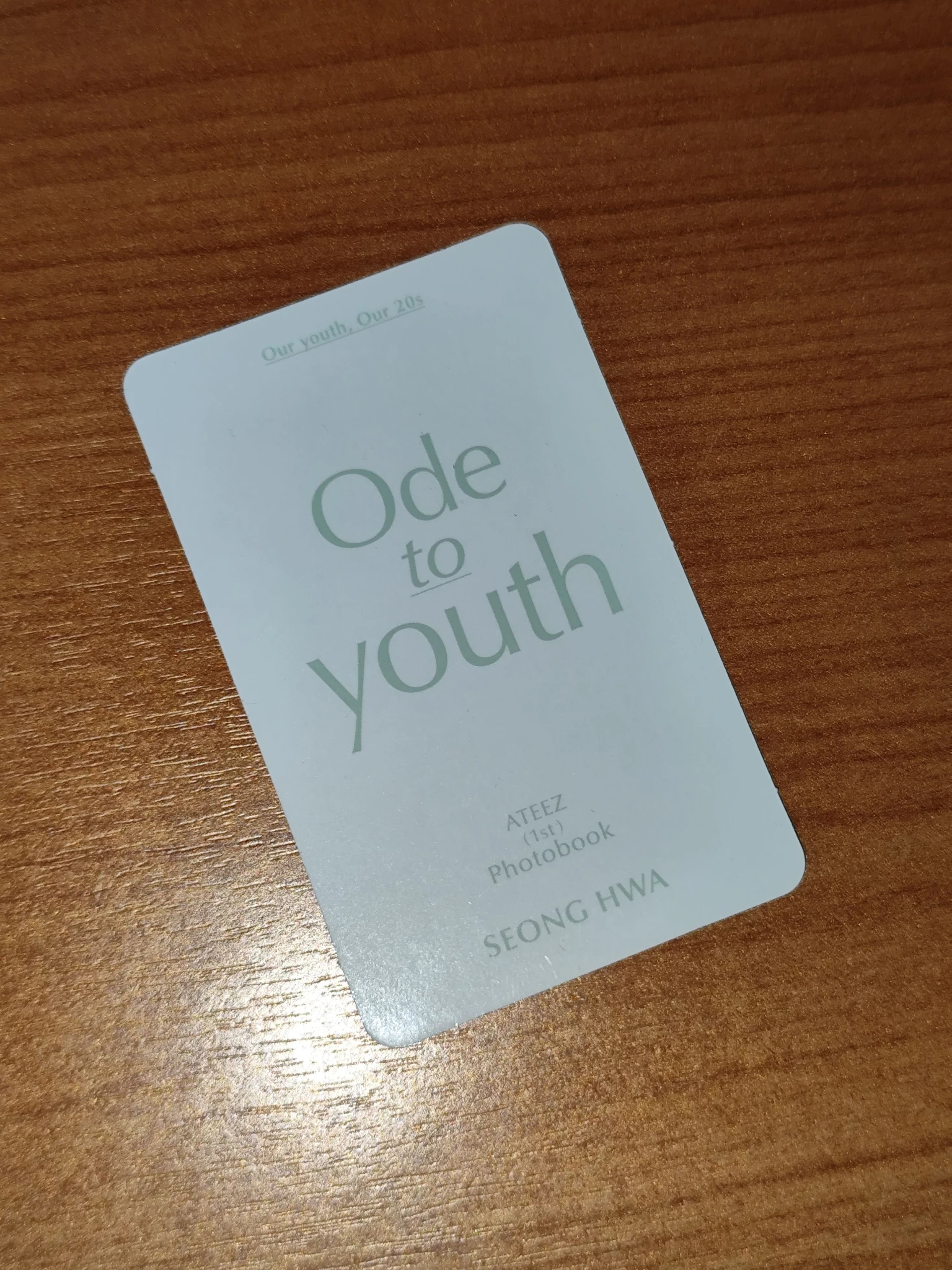 ATEEZ Seonghwa ATEEZ - Seonghwa - 1ST PHOTOBOOK [ODE TO YOUTH] Other photocard set listing photo 2
