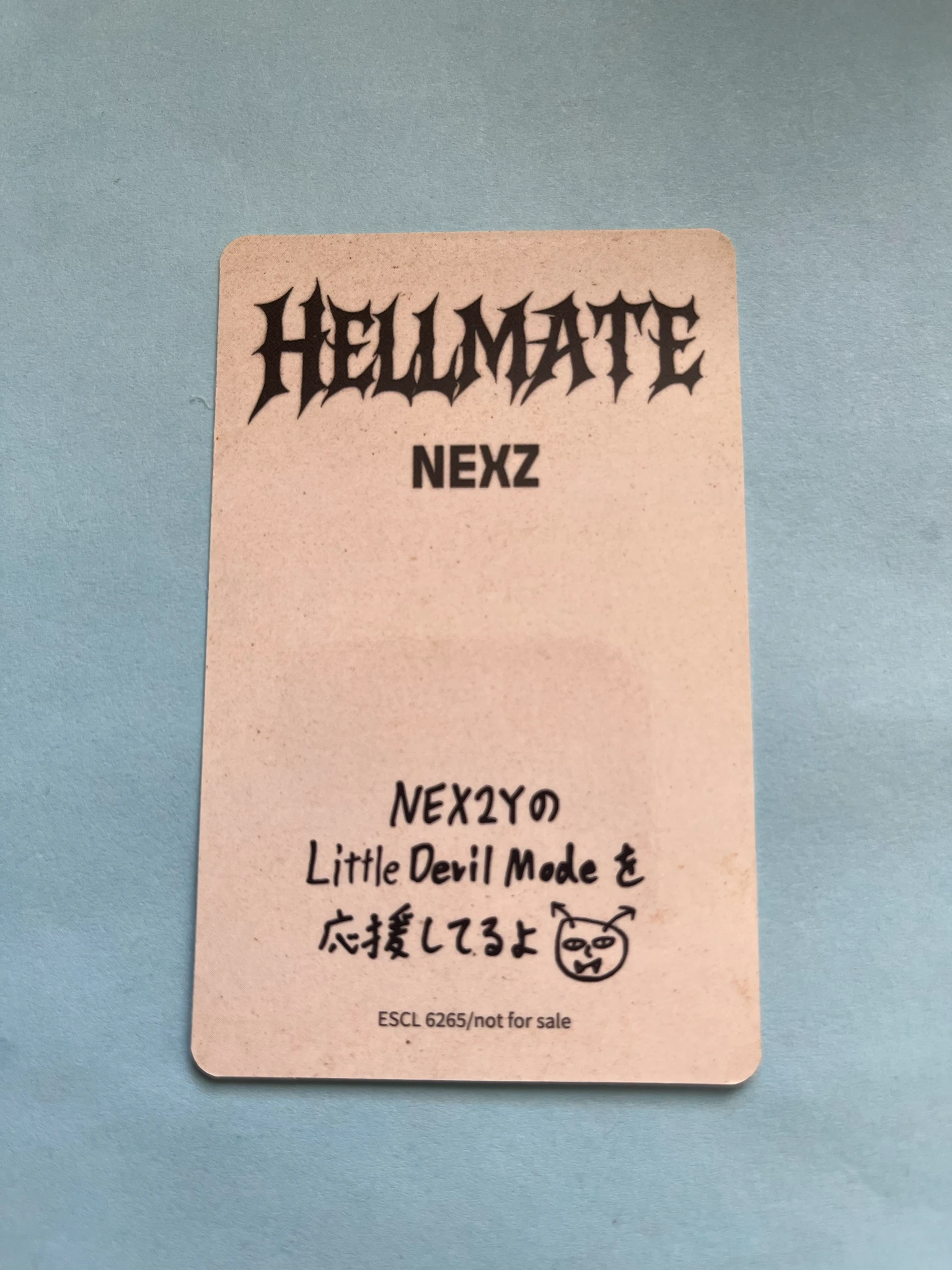 NEXZ Tomoya NEXZ - Tomoya - Hellmate Album album photocard 'regular' version C version listing photo 2
