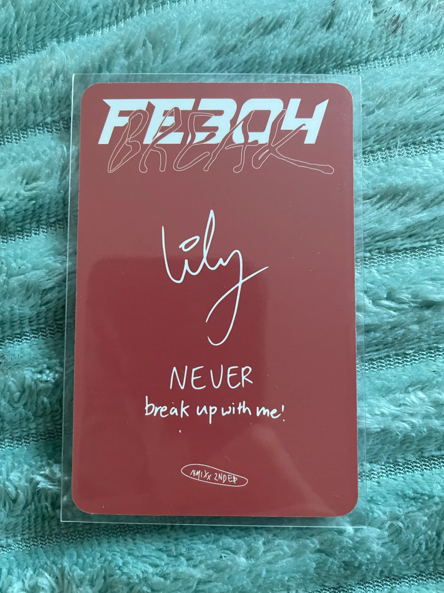 NMIXX Lily NMIXX - Lily - Fe3O4: BREAK Album album photocard mixx blood version listing photo 2