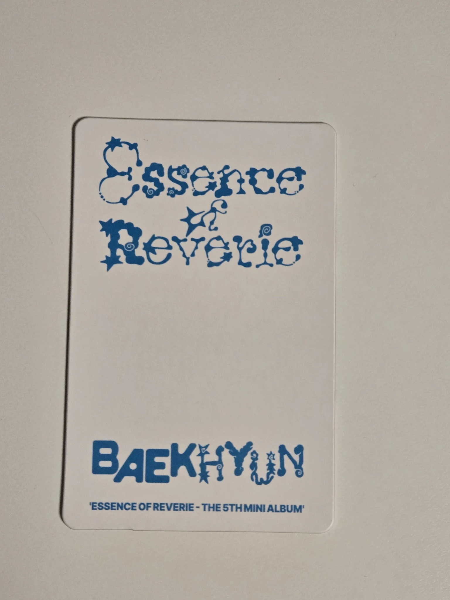 EXO Baekhyun EXO - Baekhyun - Essence of Reverie Album listing photo 2