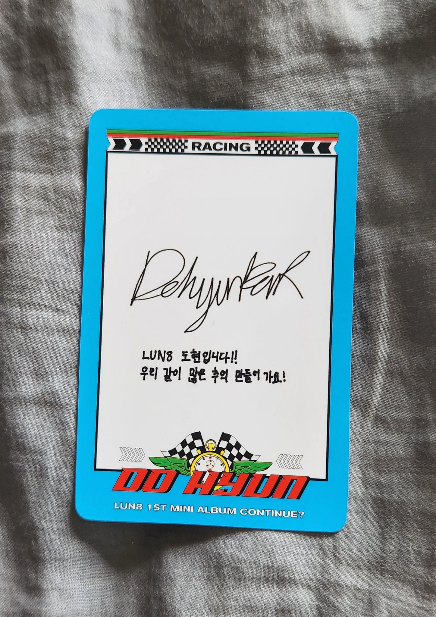 LUN8 Dohyun LUN8 - Dohyun - Continue? Album photocard set i version listing photo 2