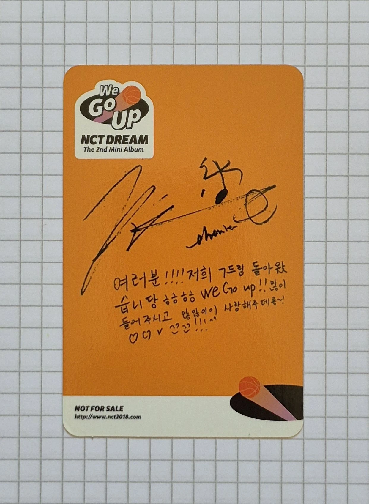 NCT DREAM Chenle NCT DREAM - Chenle - We Go Up Album album photocard FPO listing photo 2