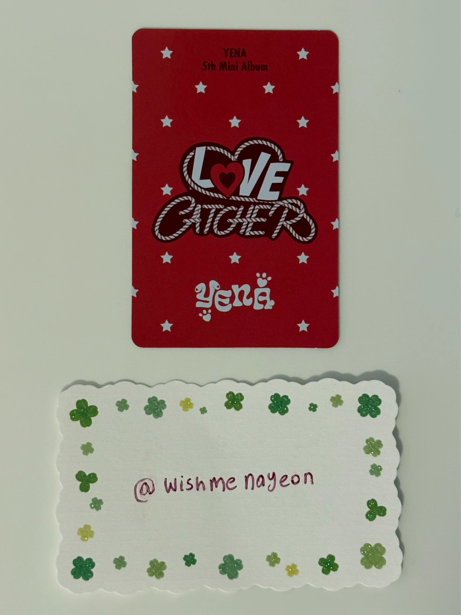 Yena Yena Yena - Yena - Love Catcher Album album inclusion love catcher version listing photo 2