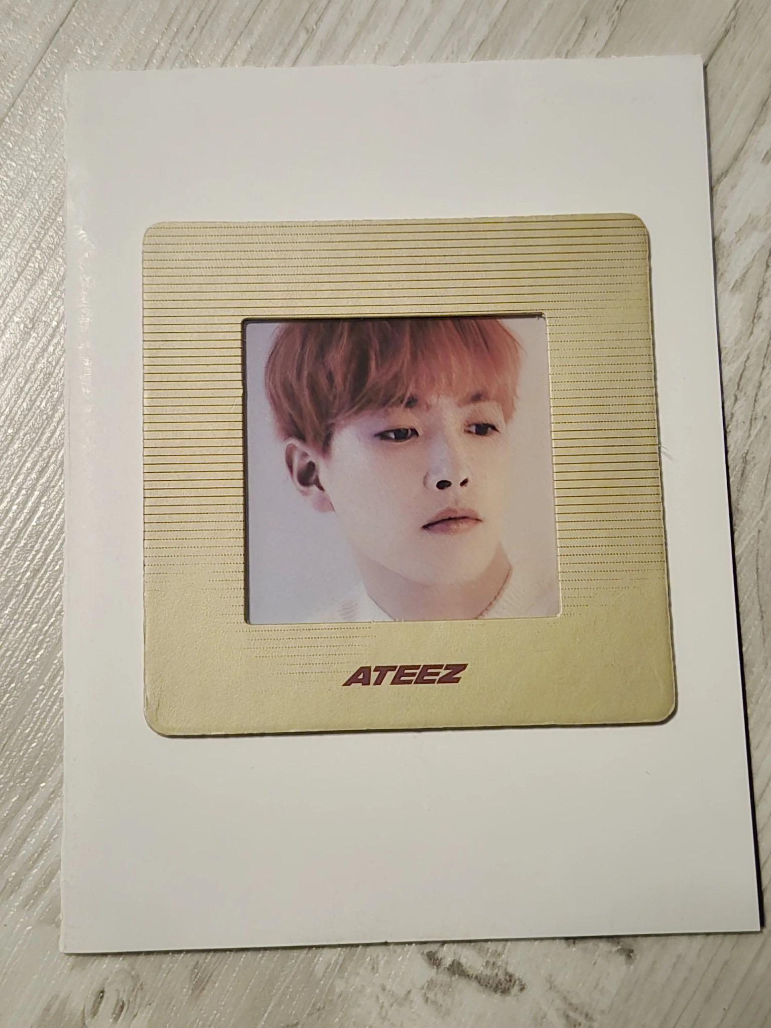 ATEEZ Hongjoong ATEEZ - Hongjoong - Golden Hour : Part.1 Album digipack version album inclusion slide film transparent listing photo 2