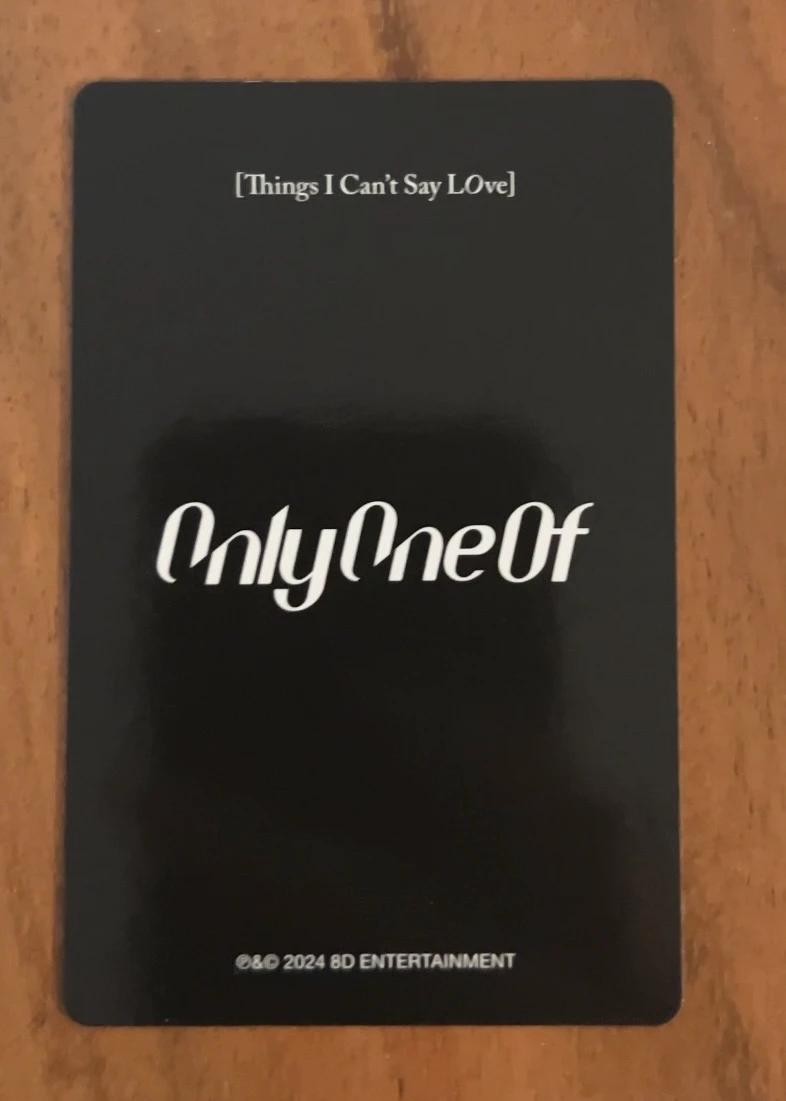 OnlyOneOf KB OnlyOneOf - KB - Things I Can’t Say LOve Album album photocard soft ver listing photo 2