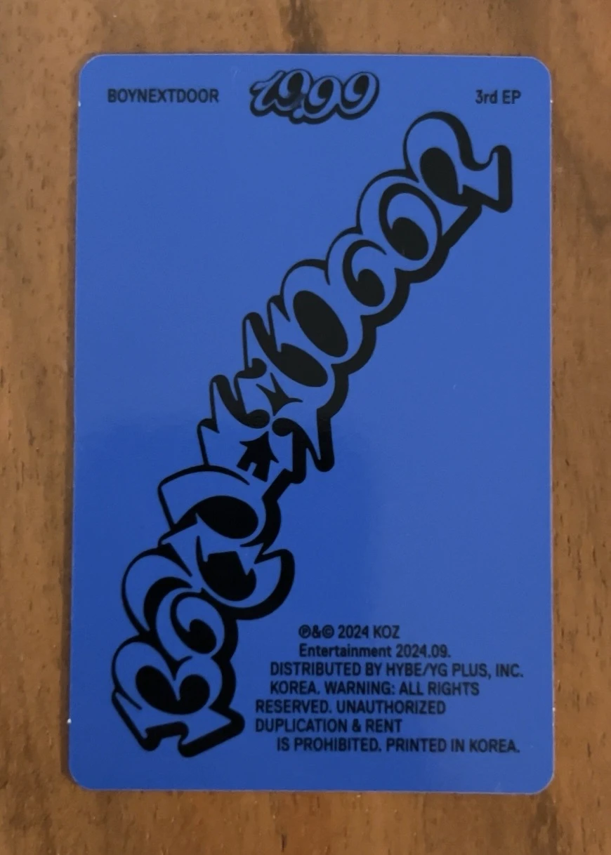 BOYNEXTDOOR Sungho BOYNEXTDOOR - Sungho - 19.99 Album album photocard US exclusive general market listing photo 2
