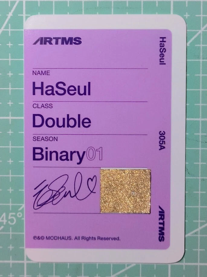 ARTMS HaSeul ARTMS - HaSeul - Binary01 Physical Objekts Other merch photocard listing photo 2