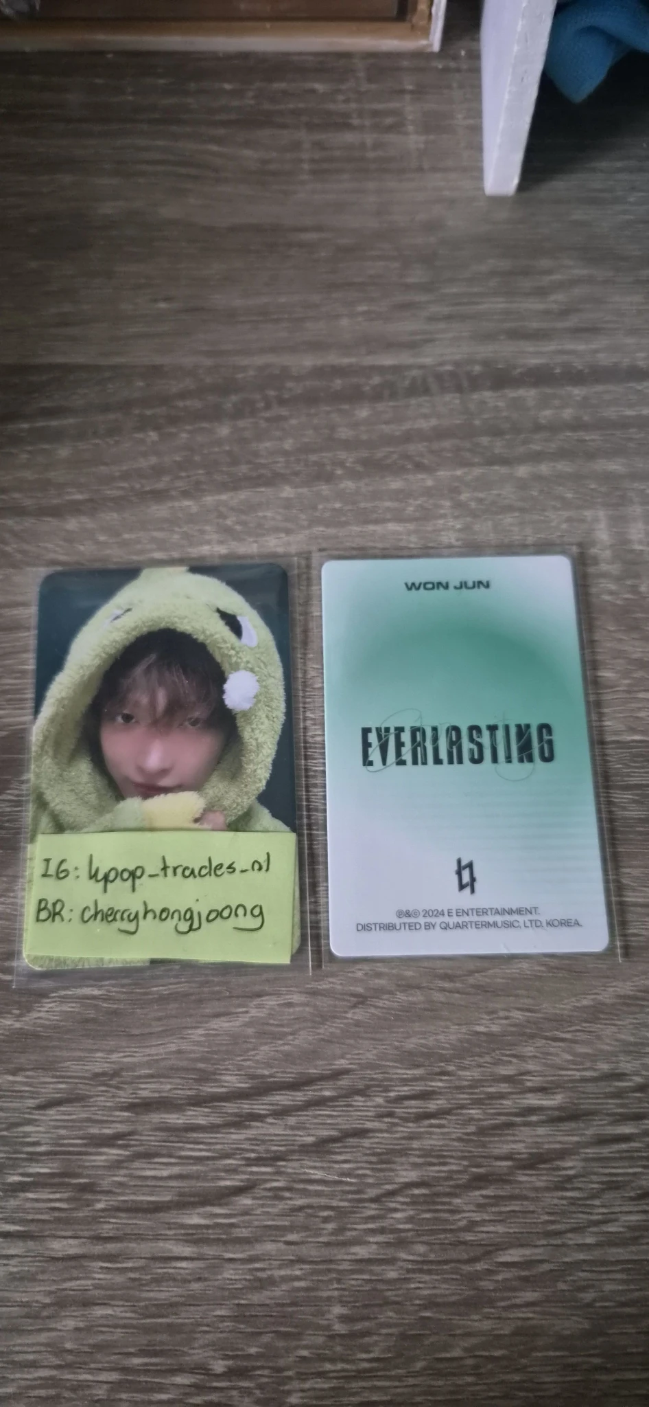E’LAST Wonjun E’LAST - Wonjun - EVERLASTING Album album photocard smart version eternity version listing photo 2