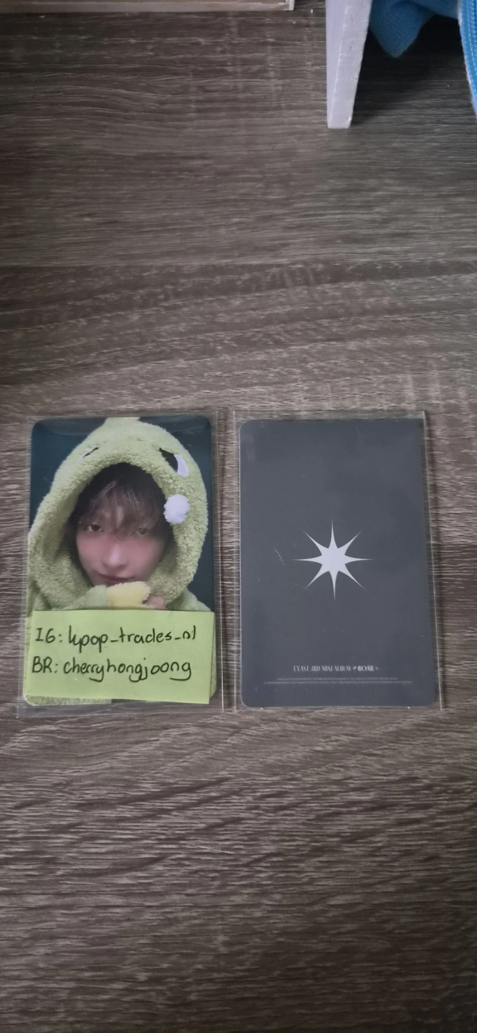 E’LAST Wonjun E’LAST - Wonjun - ROAR Album album photocard grey version listing photo 2