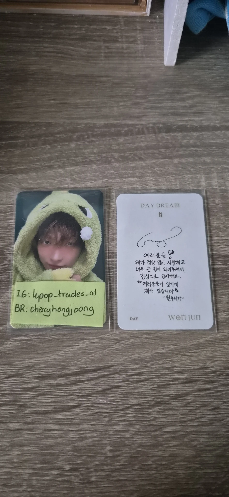 E’LAST Wonjun E’LAST - Wonjun - Day Dream Album day version album photocard listing photo 2