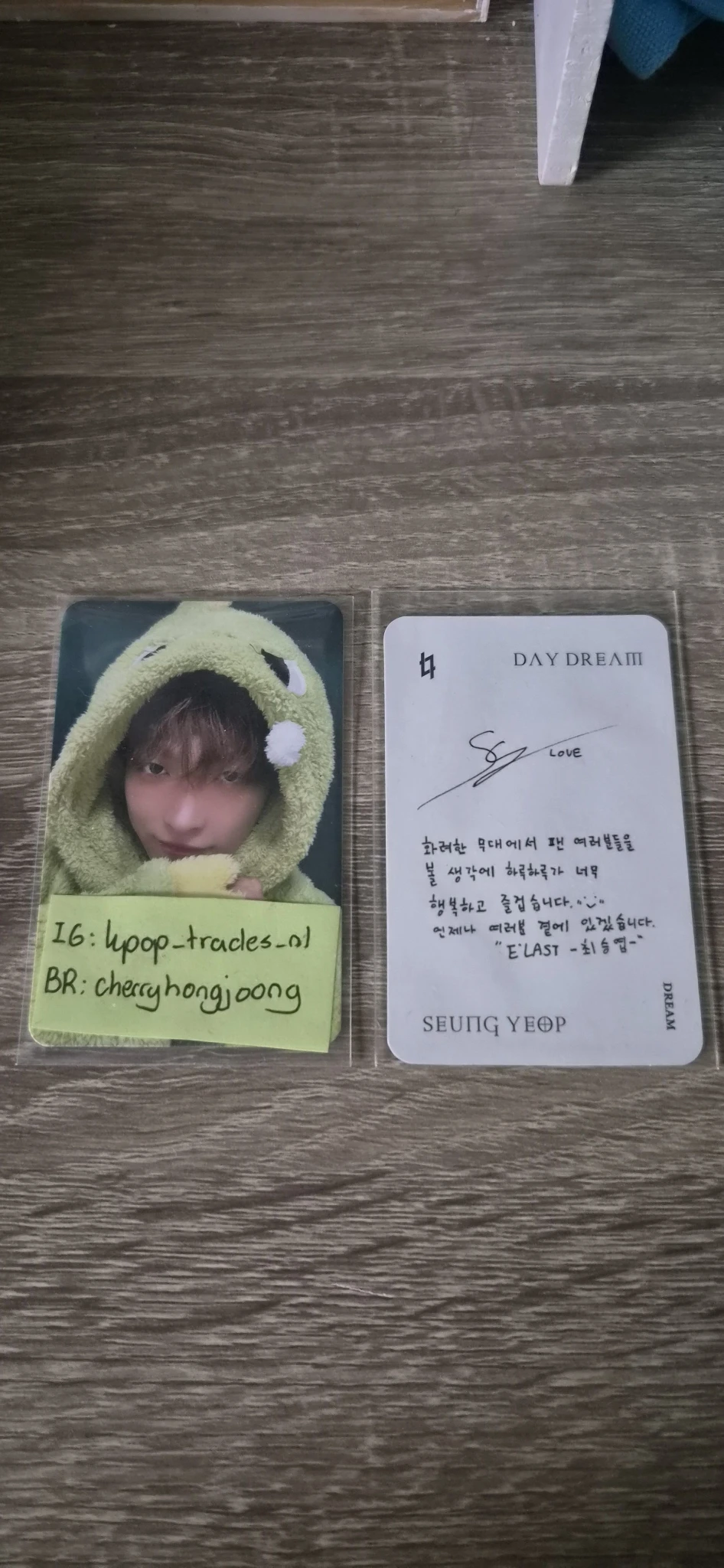 E’LAST Seungyeop E’LAST - Seungyeop - Day Dream Album dream version listing photo 2