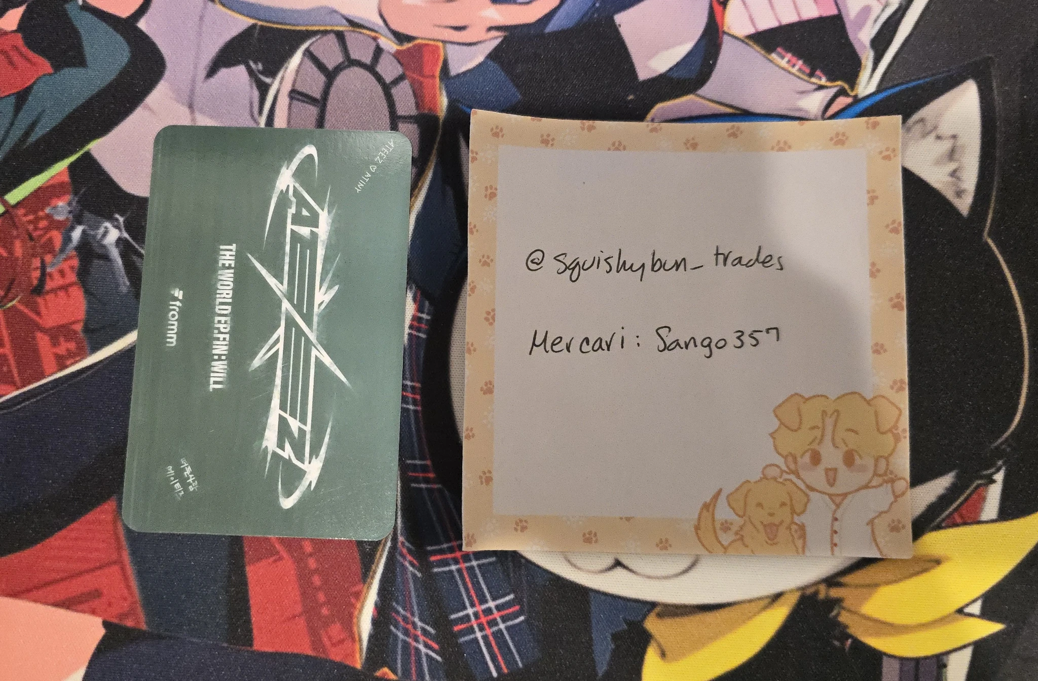 ATEEZ Hongjoong ATEEZ - Hongjoong - THE WORLD EP.FIN: WILL Album fromm store video call nameplate listing photo 2