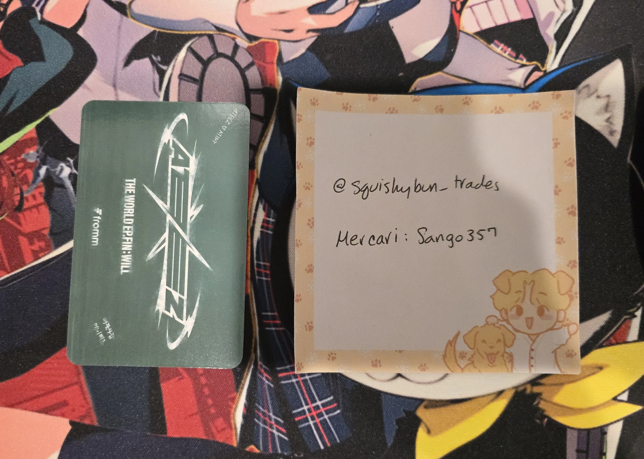 ATEEZ Seonghwa ATEEZ - Seonghwa - THE WORLD EP.FIN: WILL Album nameplate fromm store video call listing photo 2