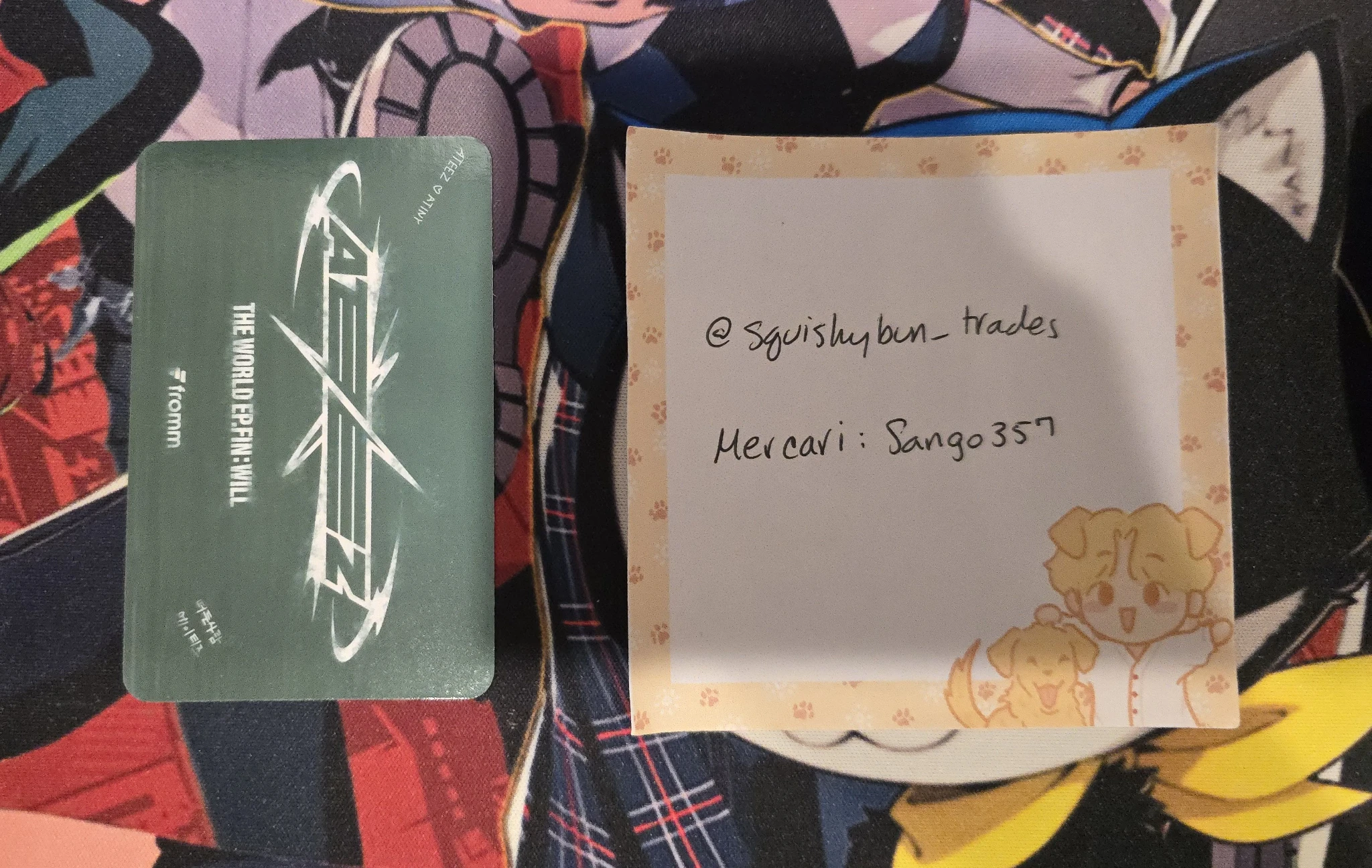 ATEEZ Yeosang ATEEZ - Yeosang - THE WORLD EP.FIN: WILL Album nameplate fromm store video call listing photo 2