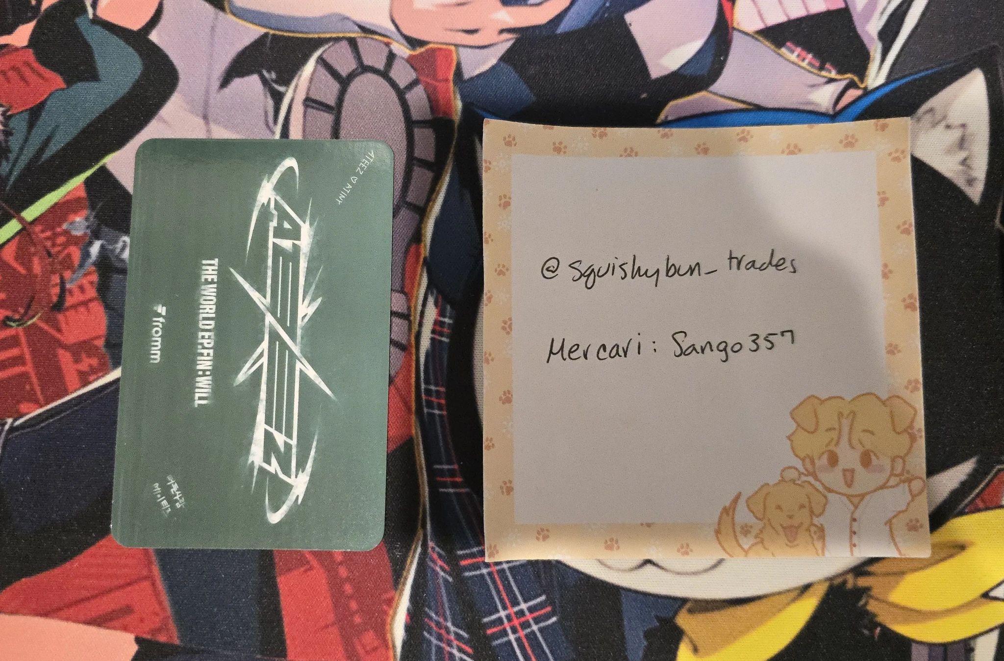 ATEEZ San ATEEZ - San - THE WORLD EP.FIN: WILL Album nameplate fromm store video call listing photo 2