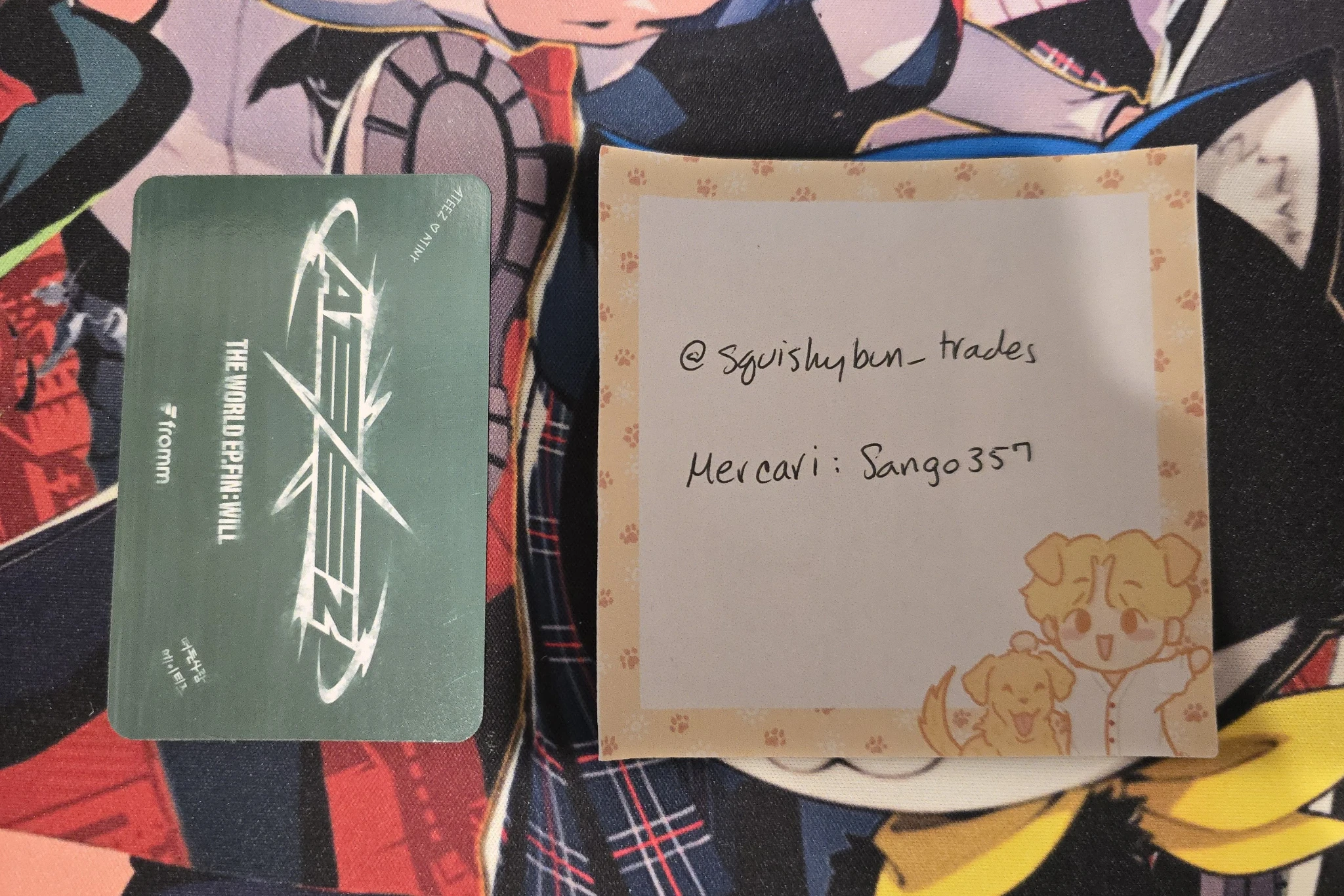 ATEEZ Wooyoung ATEEZ - Wooyoung - THE WORLD EP.FIN: WILL Album nameplate fromm store video call listing photo 2