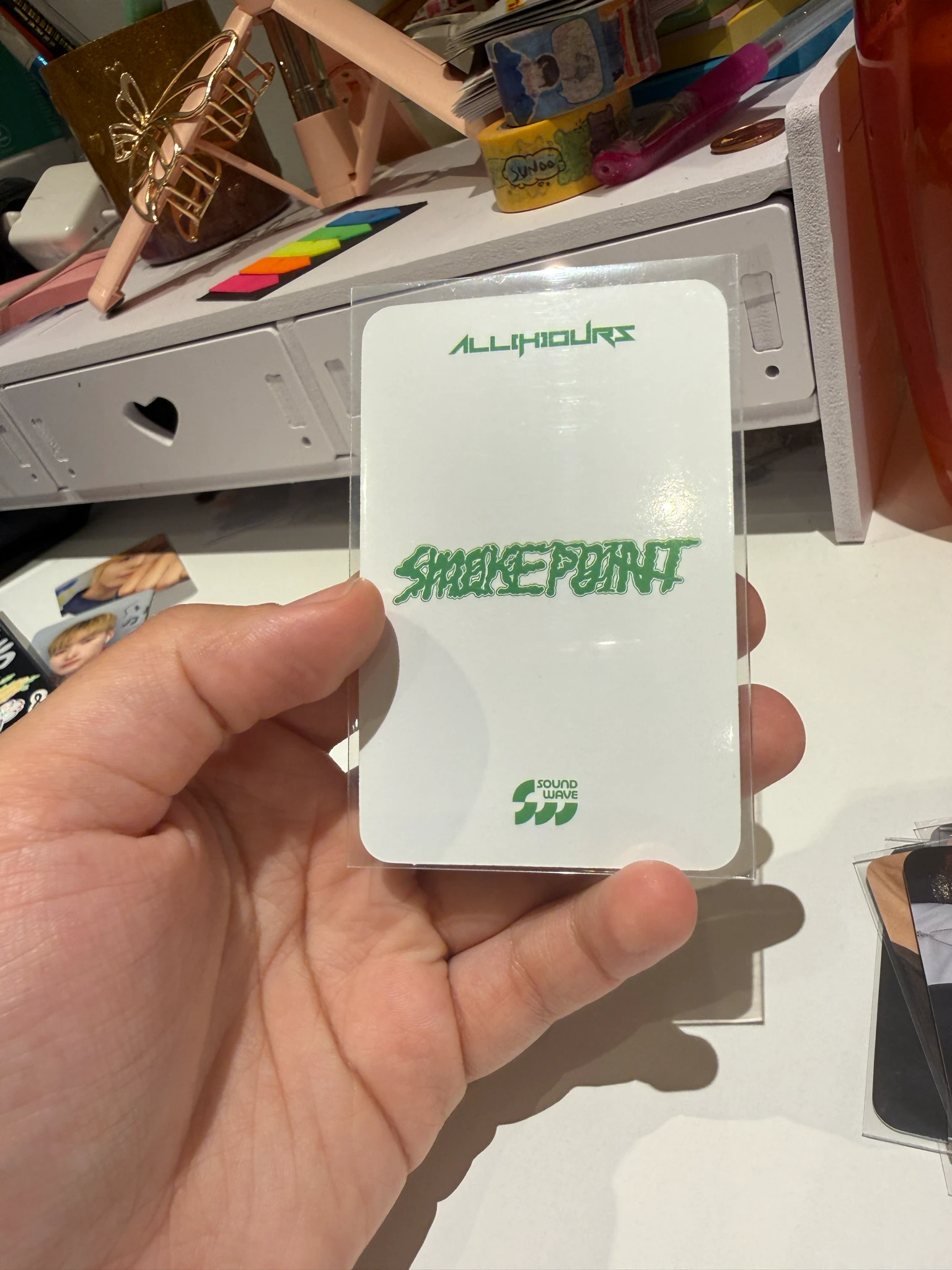 ALL(H)OURS Kunho ALL(H)OURS - Kunho - Smoke Point Album soundwave round 2 fansign listing photo 2