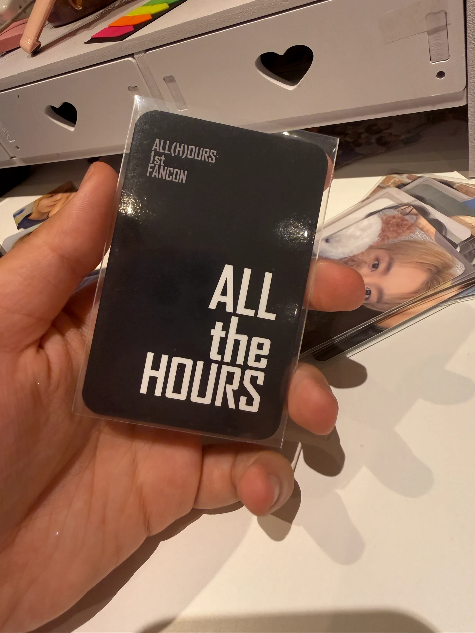 ALL(H)OURS Kunho ALL(H)OURS - Kunho - <ALL the HOURS> 1st Fancon Event trading card merch photocard listing photo 2