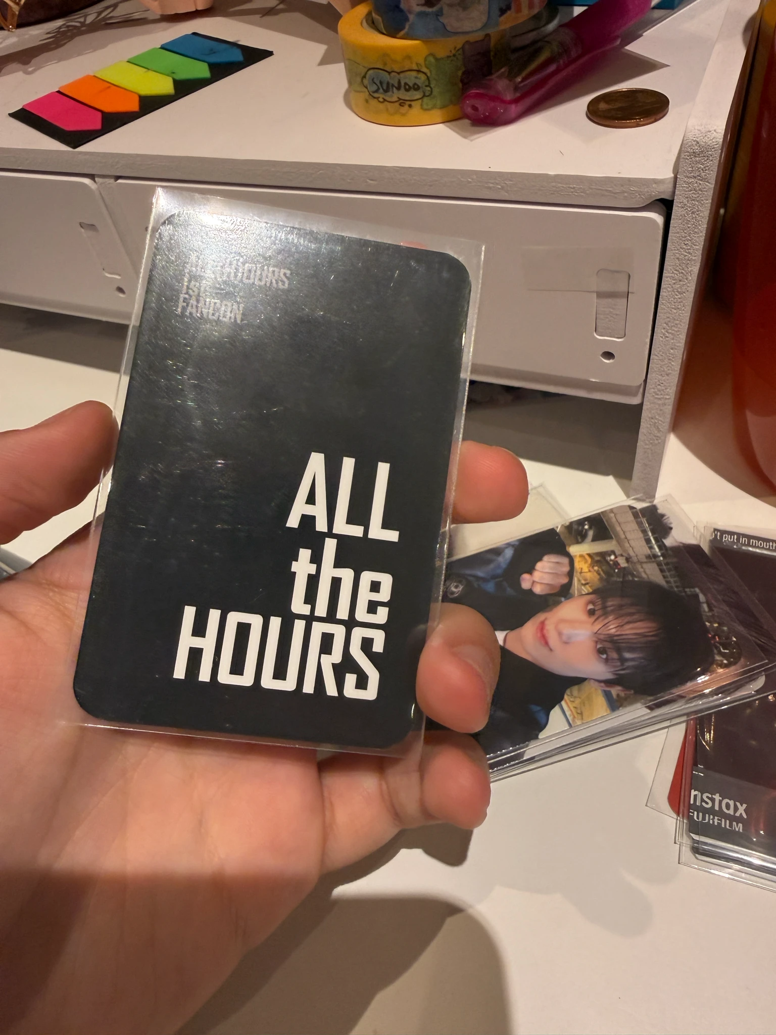 ALL(H)OURS Kunho ALL(H)OURS - Kunho - <ALL the HOURS> 1st Fancon Event trading card merch photocard listing photo 2