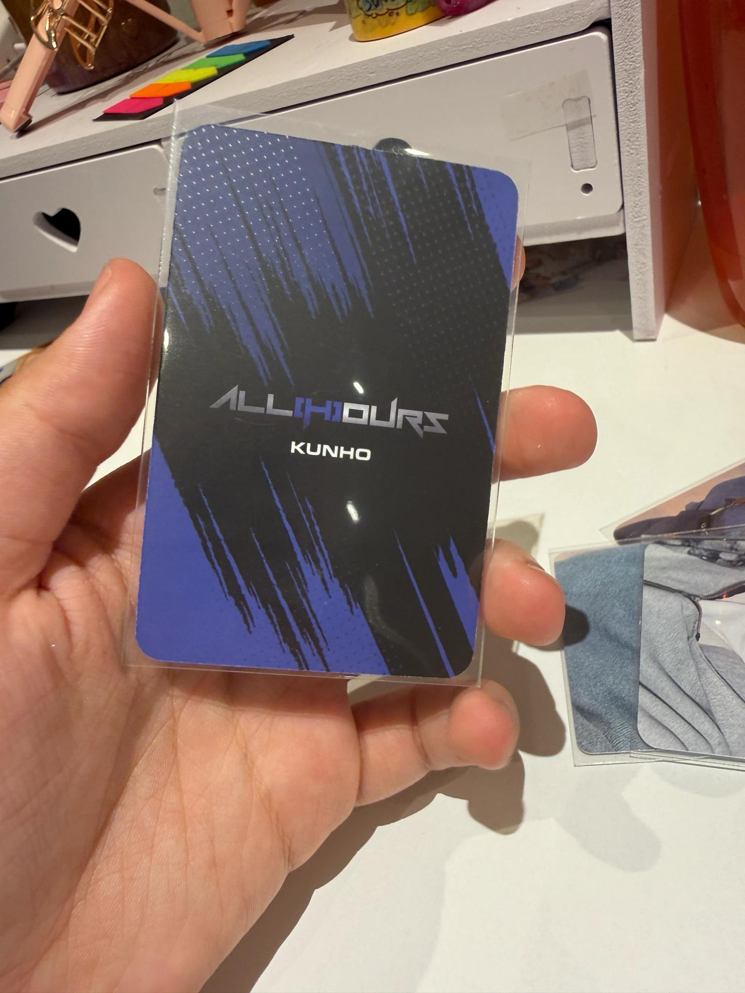 ALL(H)OURS Kunho ALL(H)OURS - Kunho - ALL(H)OURS Official Acrylic Light Stick Other merch photocard listing photo 2