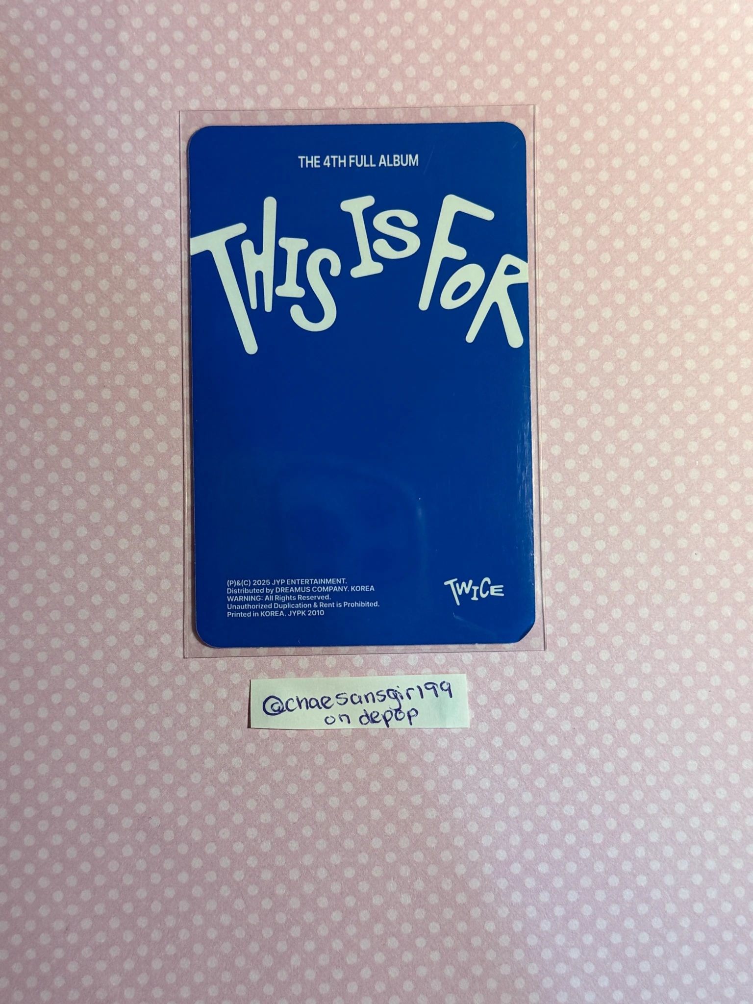 TWICE Momo TWICE-Momo-Album-this is for listing photo 2