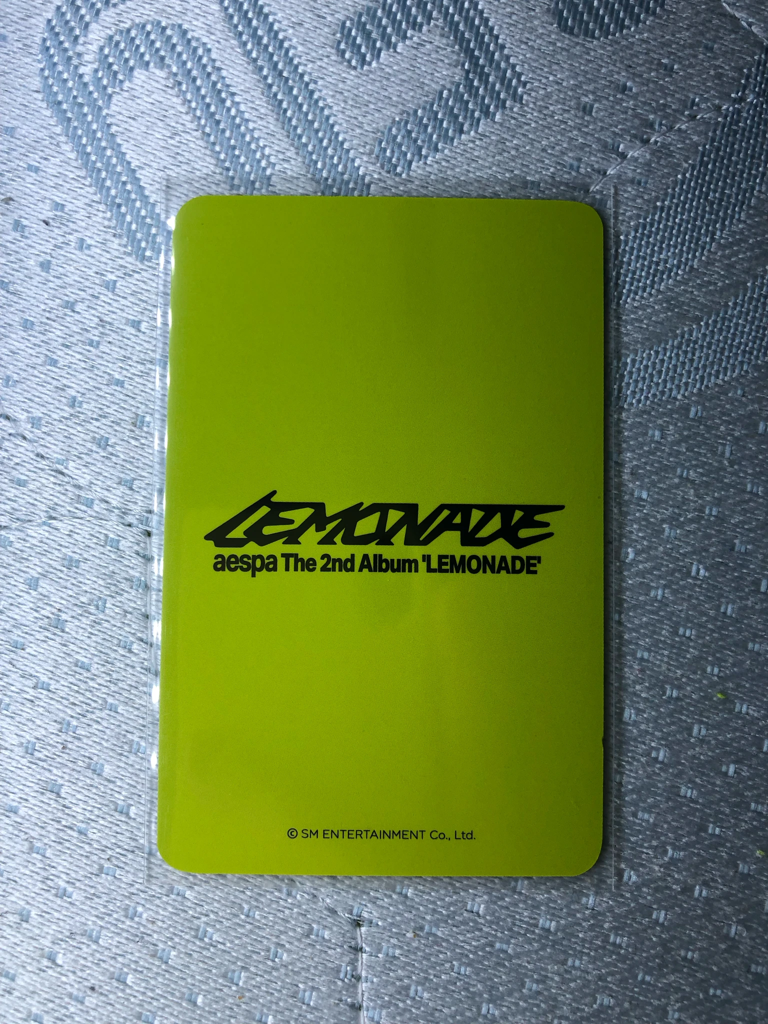 aespa Karina aespa - Karina - Lemonade Album pob (pre-order benefit) ktown4u acid version listing photo 2