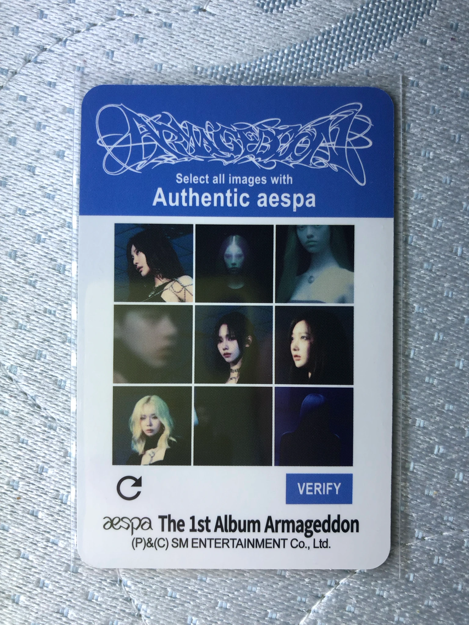 aespa Karina AESPA - Karina - Armageddon Album album photocard zine version listing photo 2