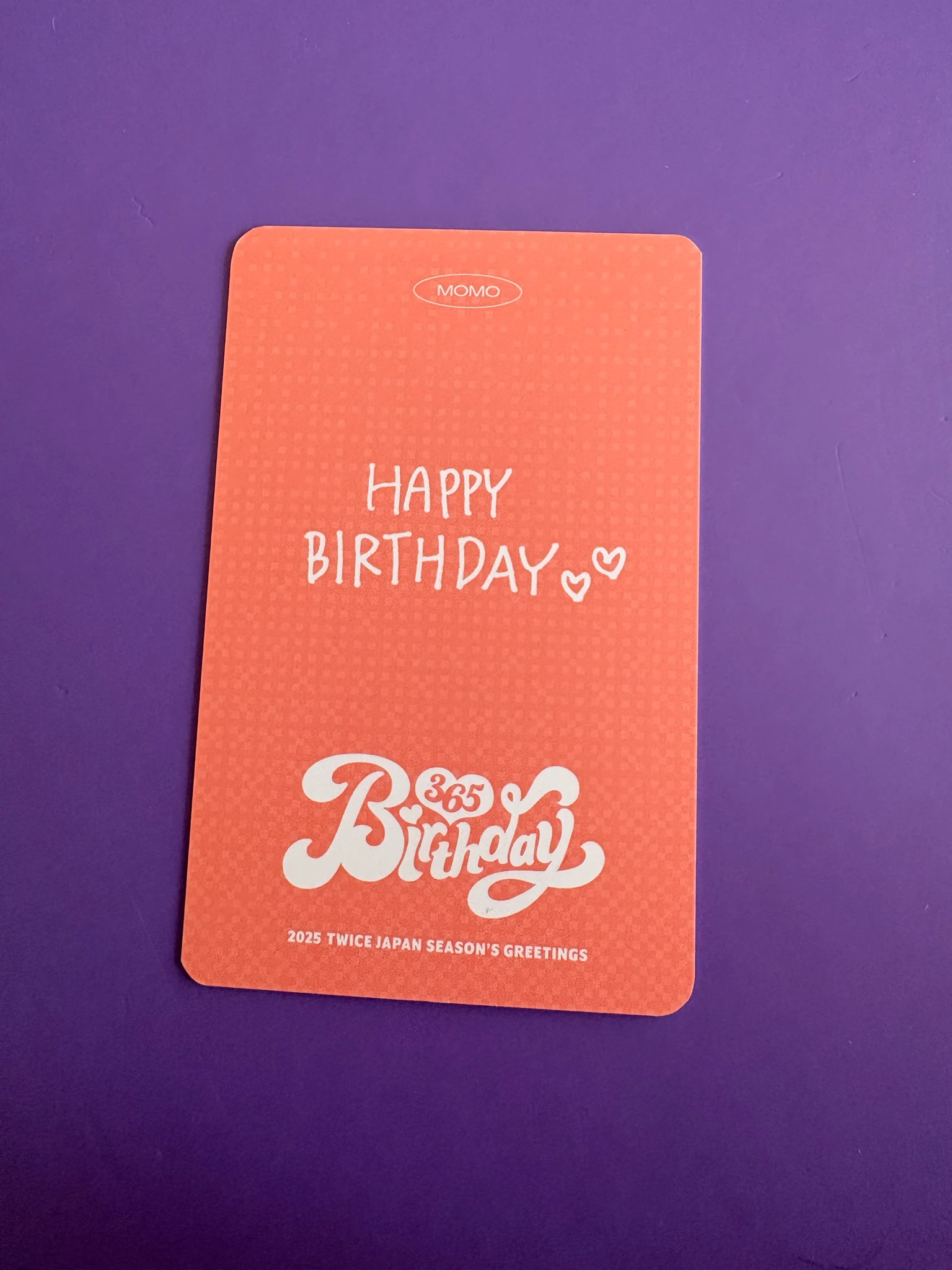 TWICE Momo TWICE - Momo - 2025 Japan Season’s Greetings [BIRTHDAY 365] Other photocard set season's greetings japan listing photo 2