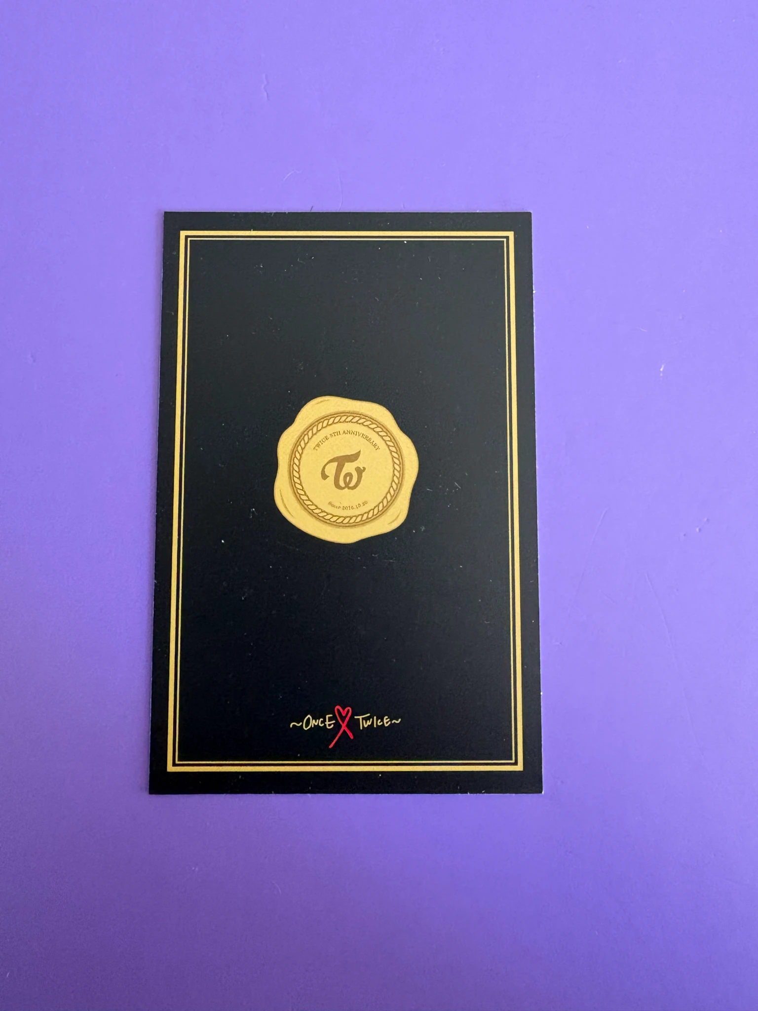 TWICE Momo TWICE - Momo - ONCE WITH TWICE (5th Anniversary) Event photocard set merch photocard light band listing photo 2