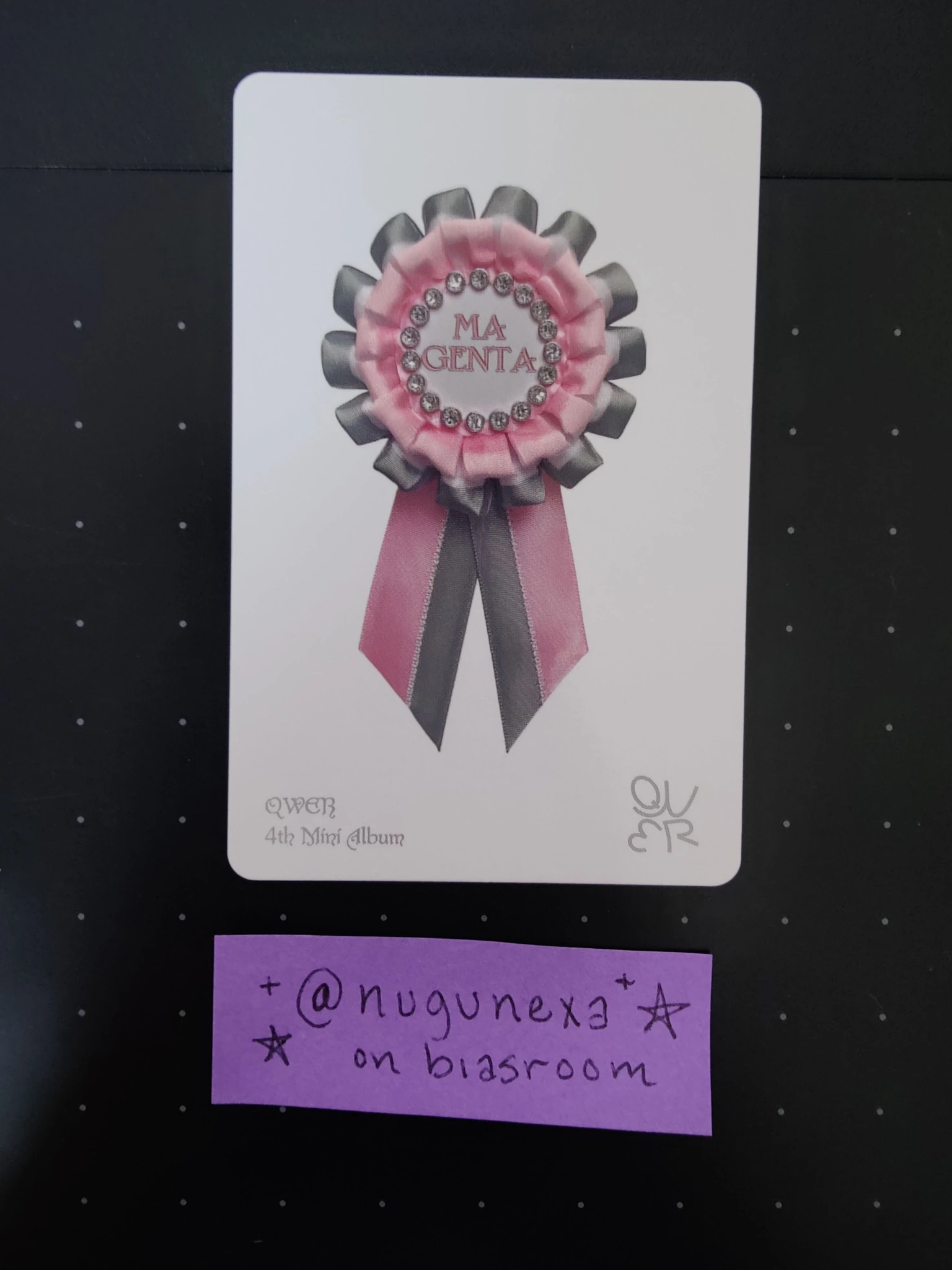 QWER Magenta QWER - Magenta - CEREMONY  Album album photocard listing photo 2