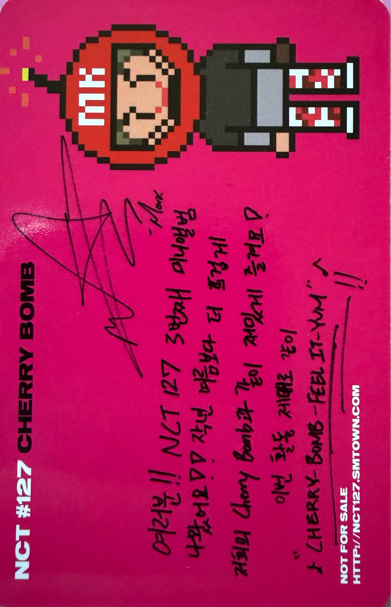 NCT 127 Mark NCT 127 - Mark  - NCT #127 CHERRY BOMB Album listing photo 2