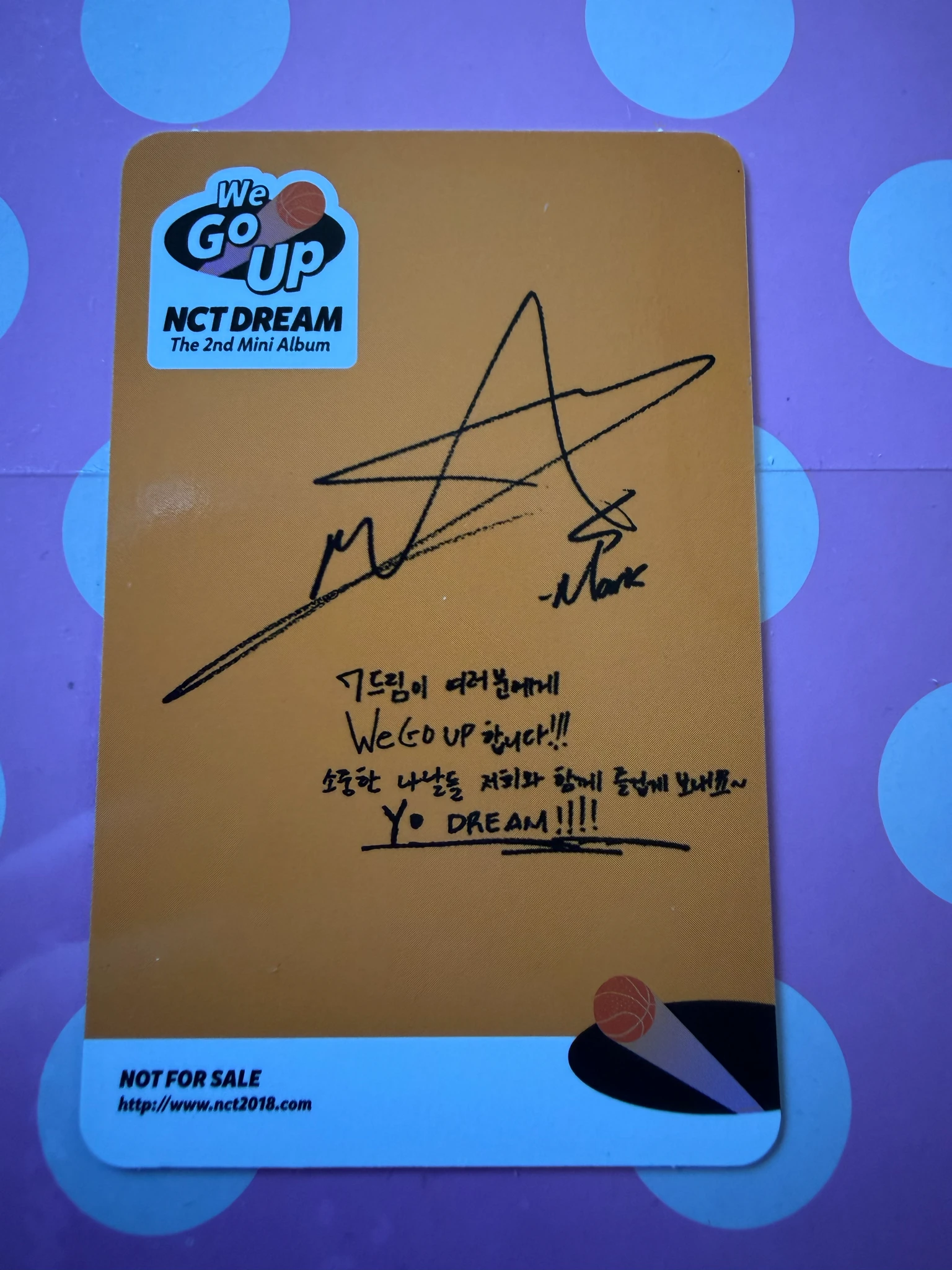 NCT DREAM Mark NCT DREAM - Mark  - We Go Up Album listing photo 2