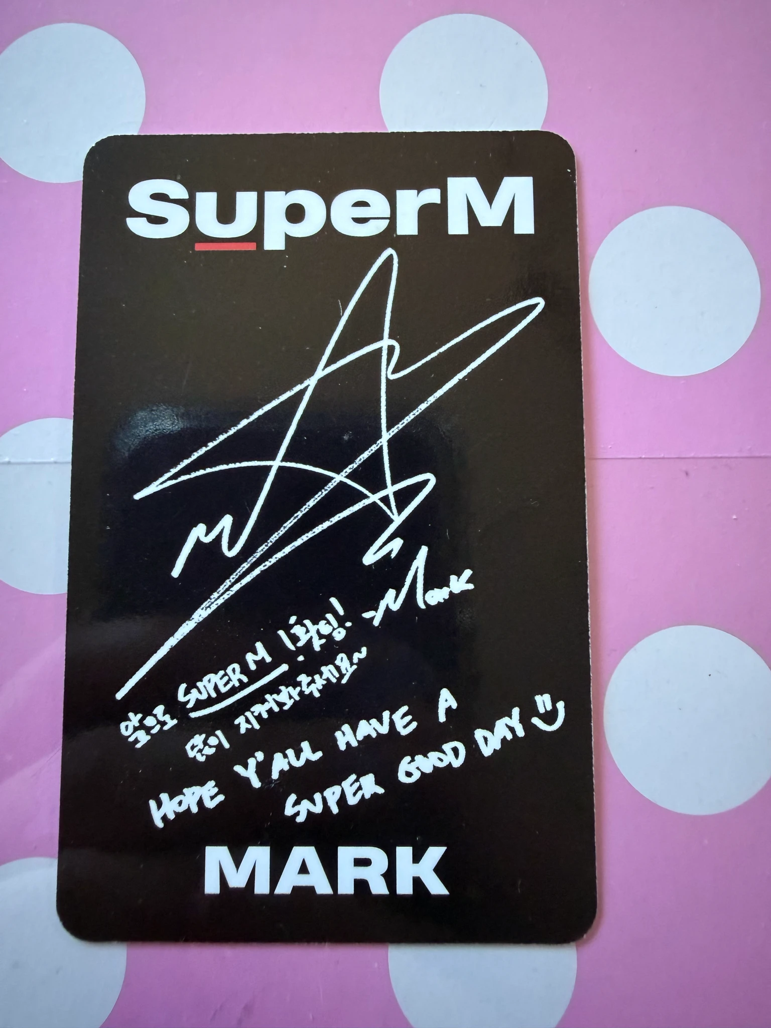SuperM Mark SuperM - Mark - SuperM Album album photocard listing photo 2