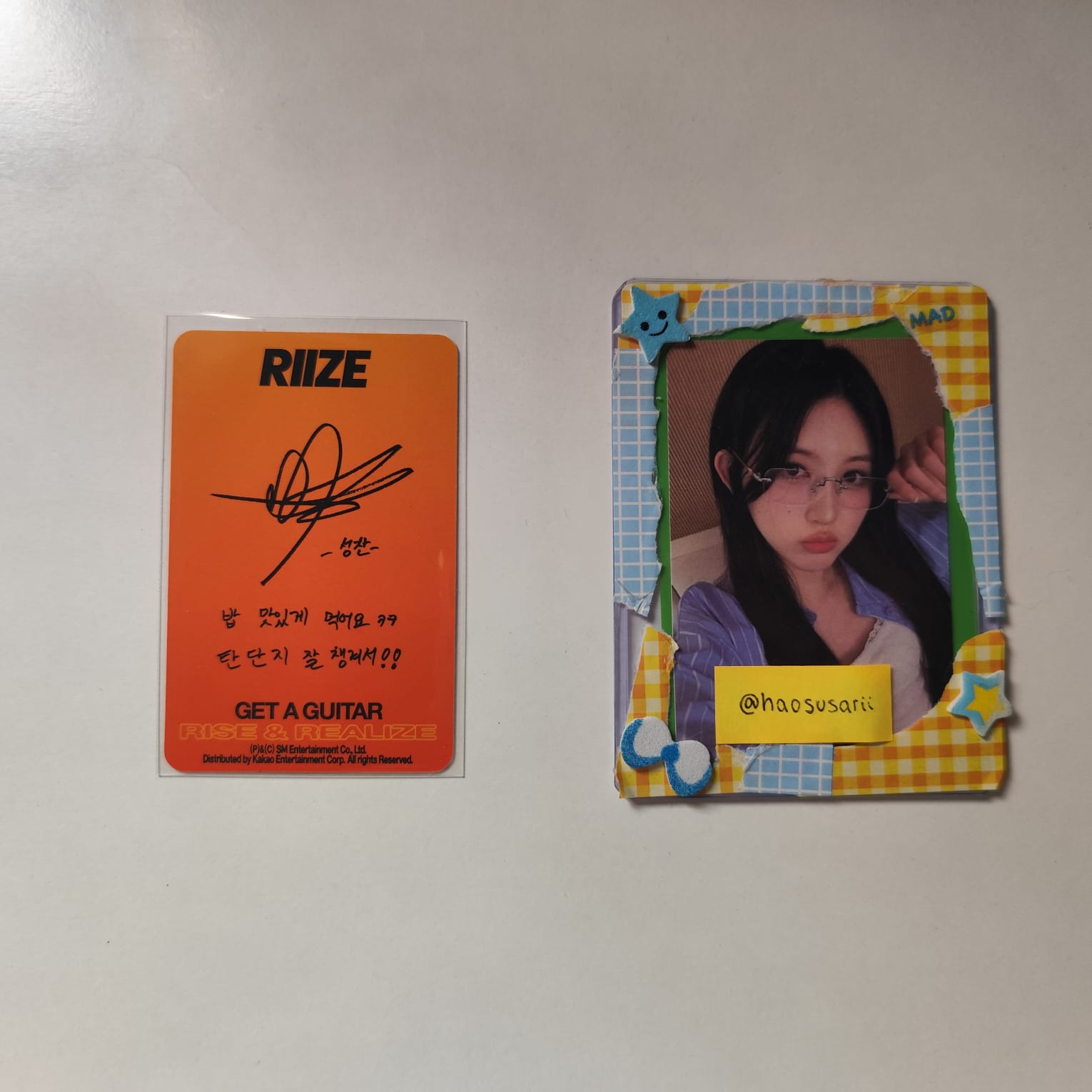 RIIZE  Sungchan RIIZE  - Sungchan  - Get A Guitar Album album photocard rise version listing photo 2