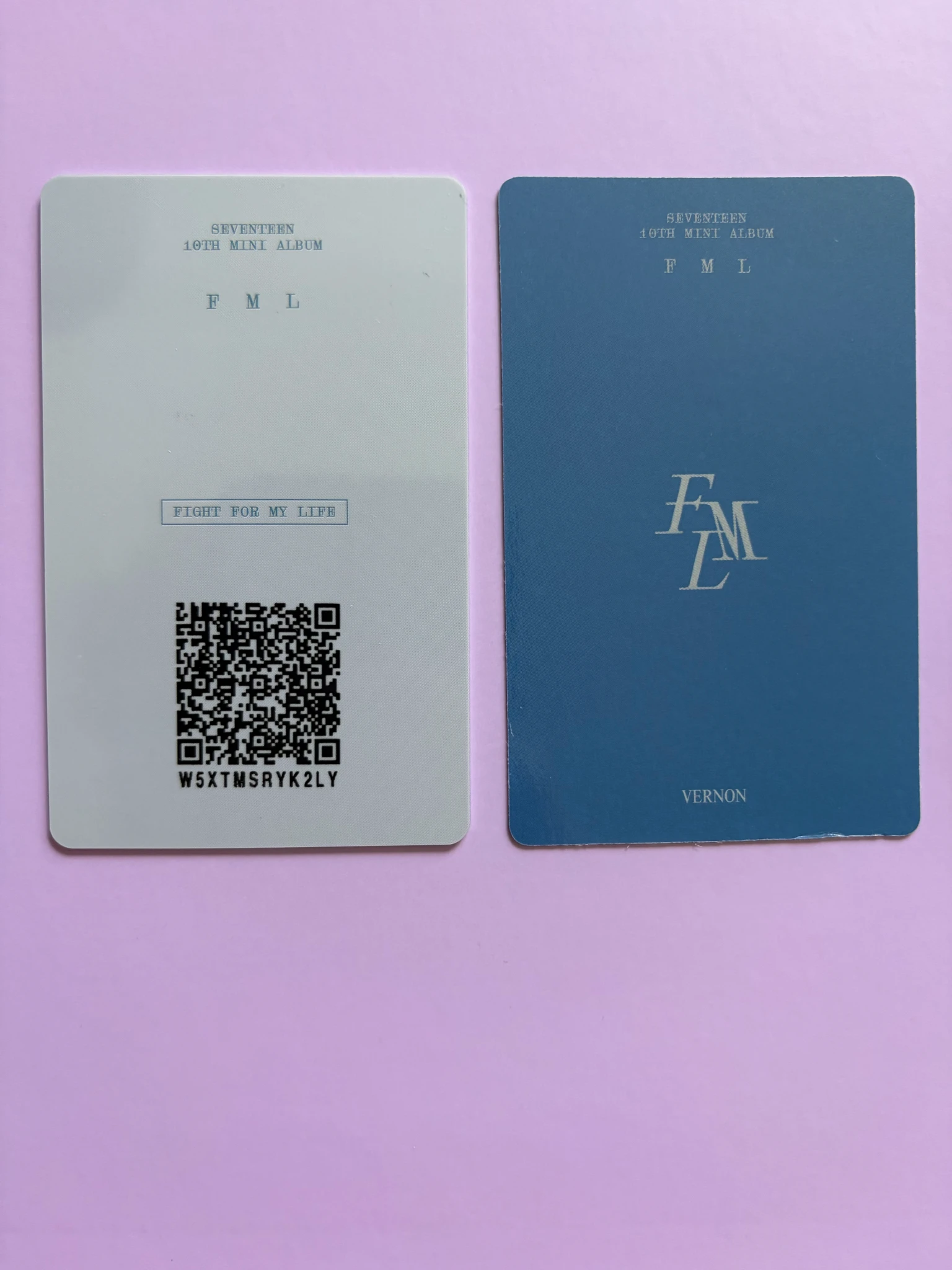 SEVENTEEN Vernon SEVENTEEN - Vernon - FML Album album photocard weverse album version qr card listing photo 2