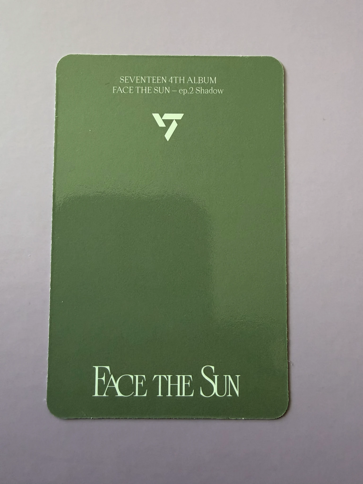 SEVENTEEN Vernon SEVENTEEN - Vernon - Face the Sun Album album photocard shadow version listing photo 2