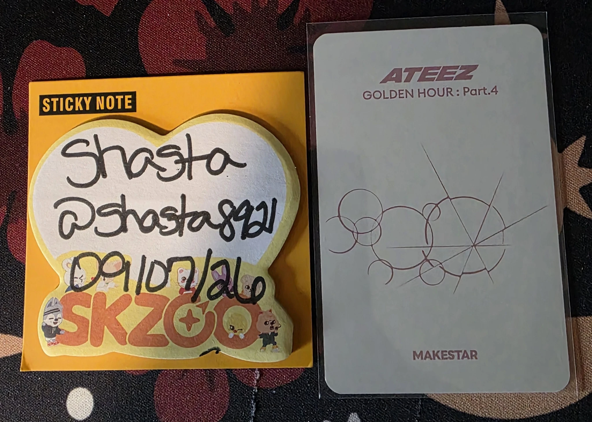 ATEEZ San ATEEZ - San - Golden Hour : Part.4 Album makestar pob (pre-order benefit) fansign round 5 listing photo 2
