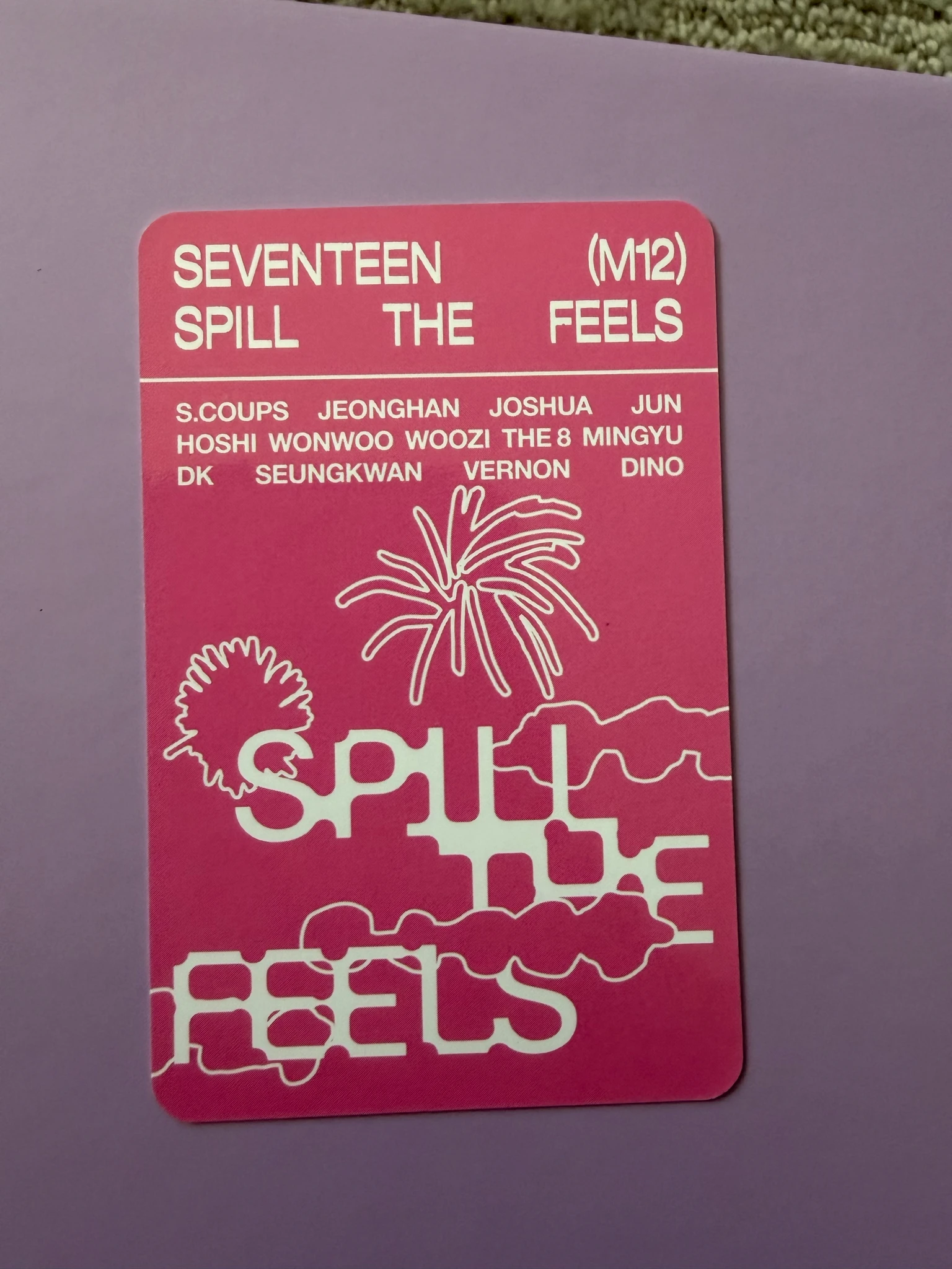 SEVENTEEN Jeonghan SEVENTEEN - Jeonghan - Spill the Feels Album album photocard album carat version listing photo 2