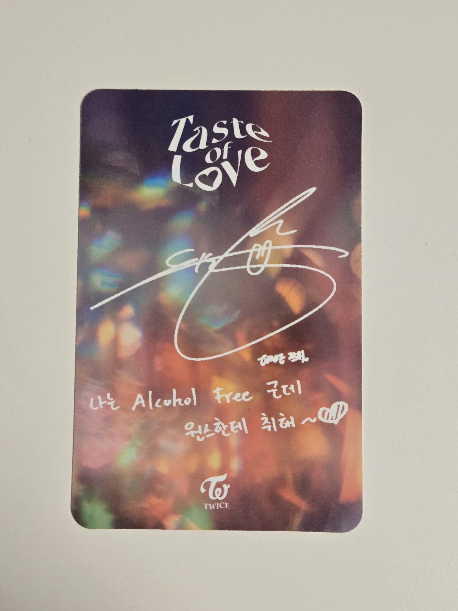 TWICE Tzuyu TWICE - Tzuyu - Taste of Love Album album photocard listing photo 2