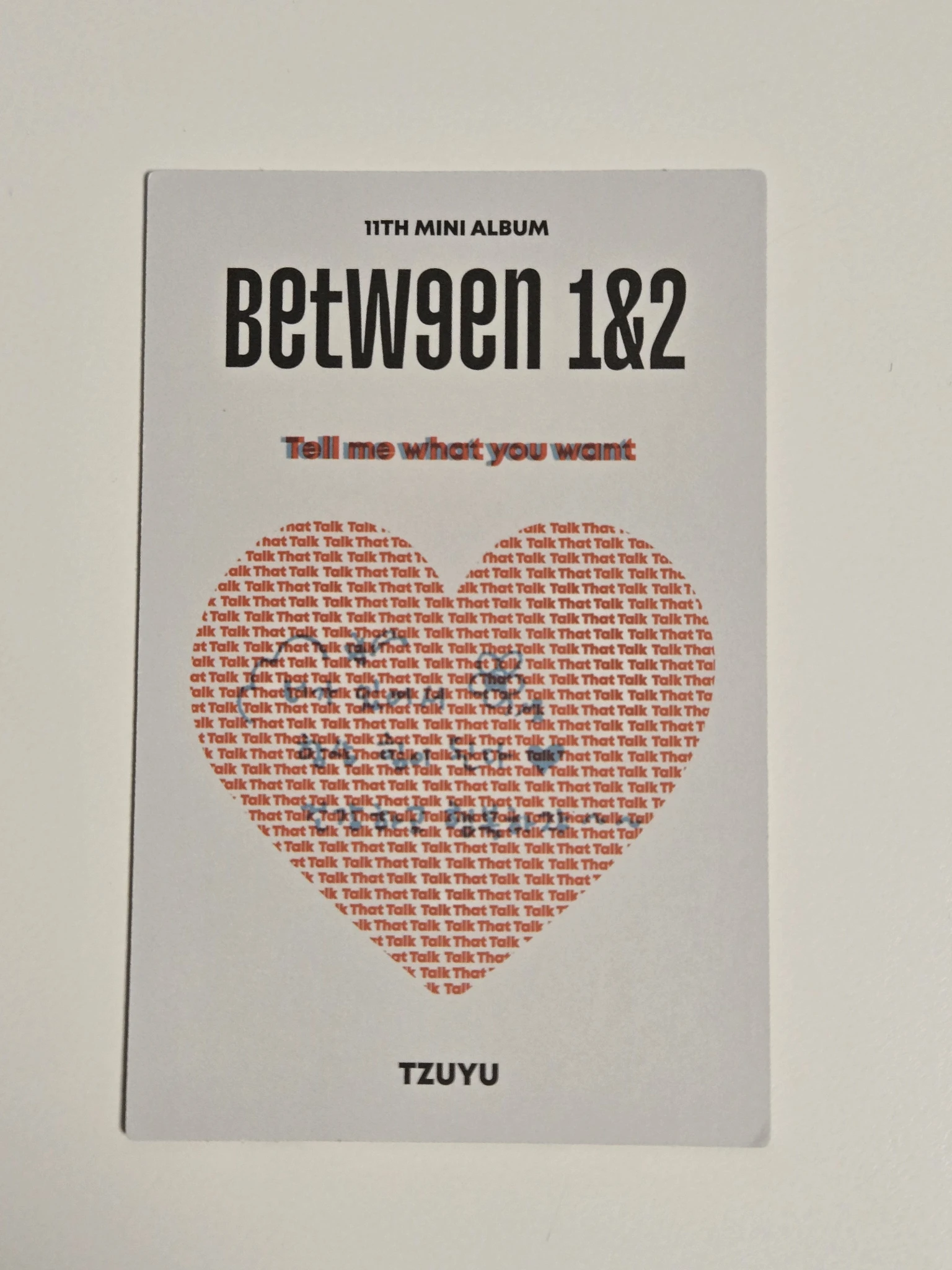 TWICE Tzuyu TWICE-Tzuyu-Album-BETWEEN 1&2 listing photo 2