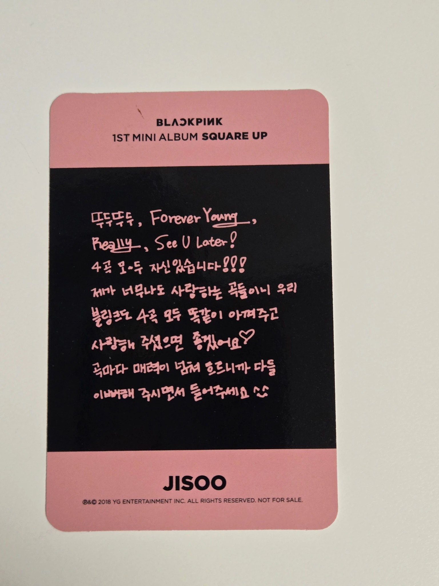 BLACKPINK Jisoo BLACKPINK-Jisoo-Album-Square Up listing photo 2