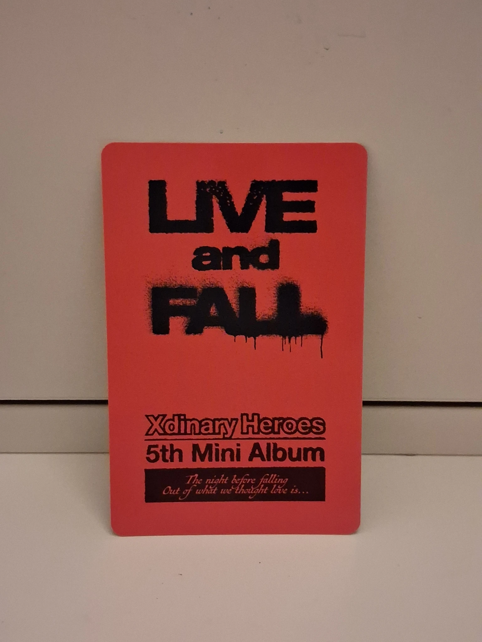Xdinary Heroes Jun Han Xdinary Heroes - Jun Han - Live and Fall Album album photocard platform version fall version listing photo 2